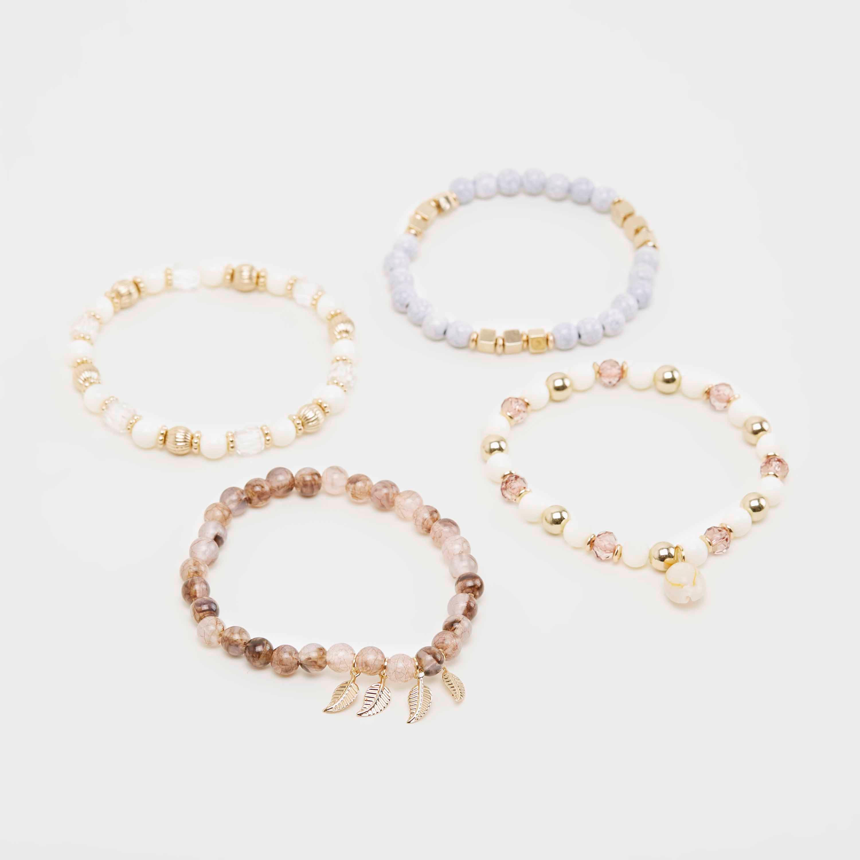 أساور مزيّنة- طقم من 4 قطع-women-watchesandjewellery-jewellery-banglesandbracelets-image-2