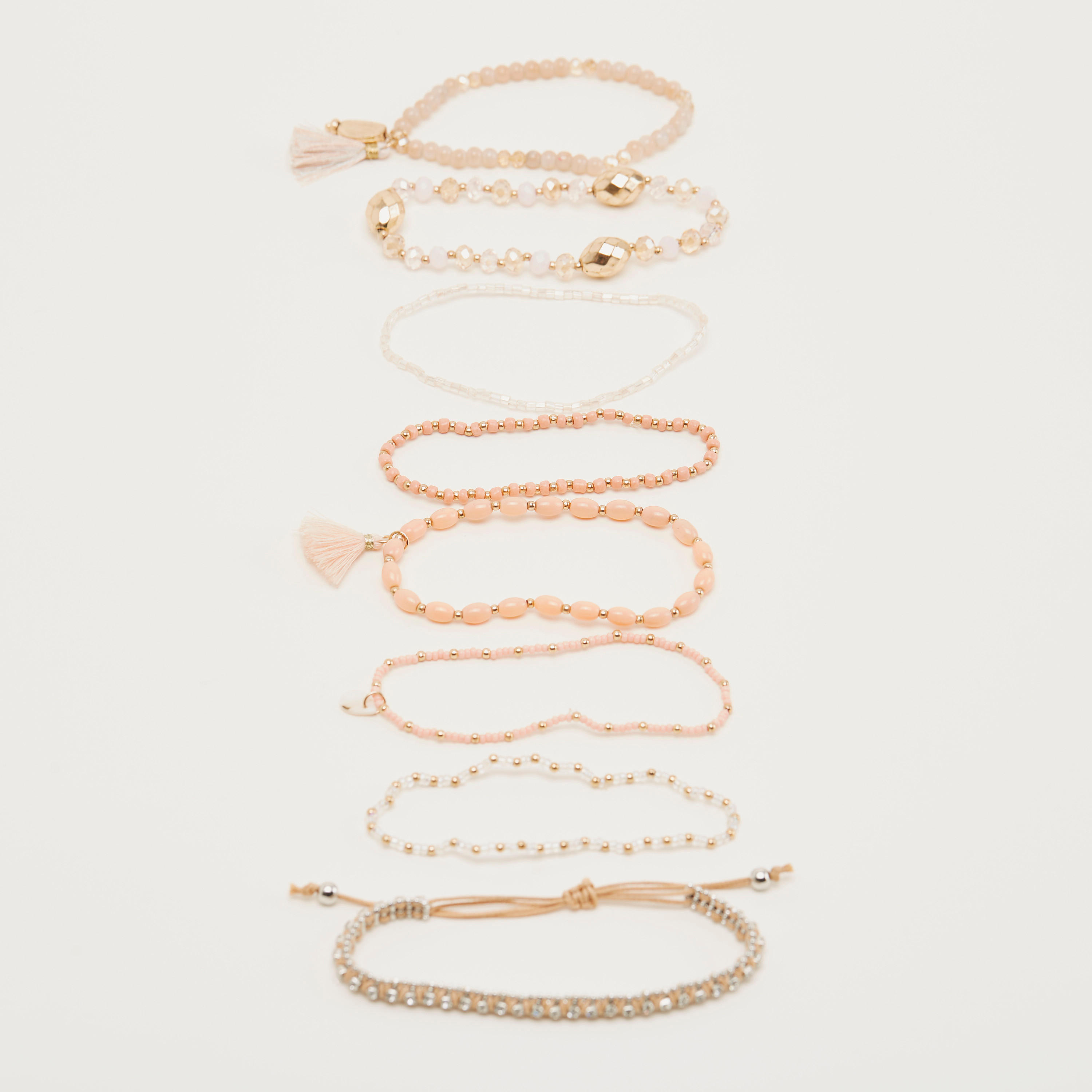 أساور متنوعة مزيّنة بالخرز - طقم من 8-women-watchesandjewellery-jewellery-banglesandbracelets-image-1