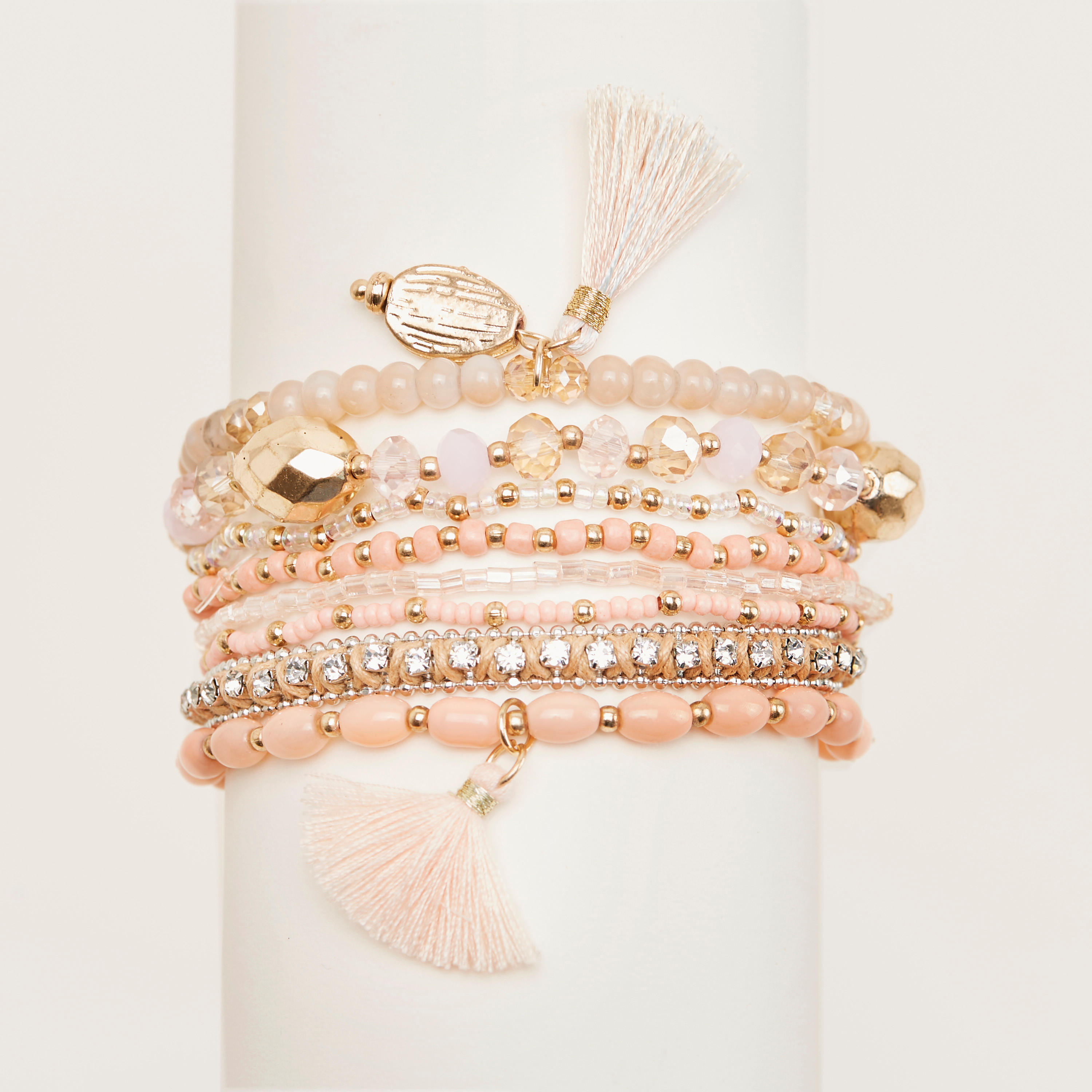 أساور متنوعة مزيّنة بالخرز - طقم من 8-women-watchesandjewellery-jewellery-banglesandbracelets-image-5