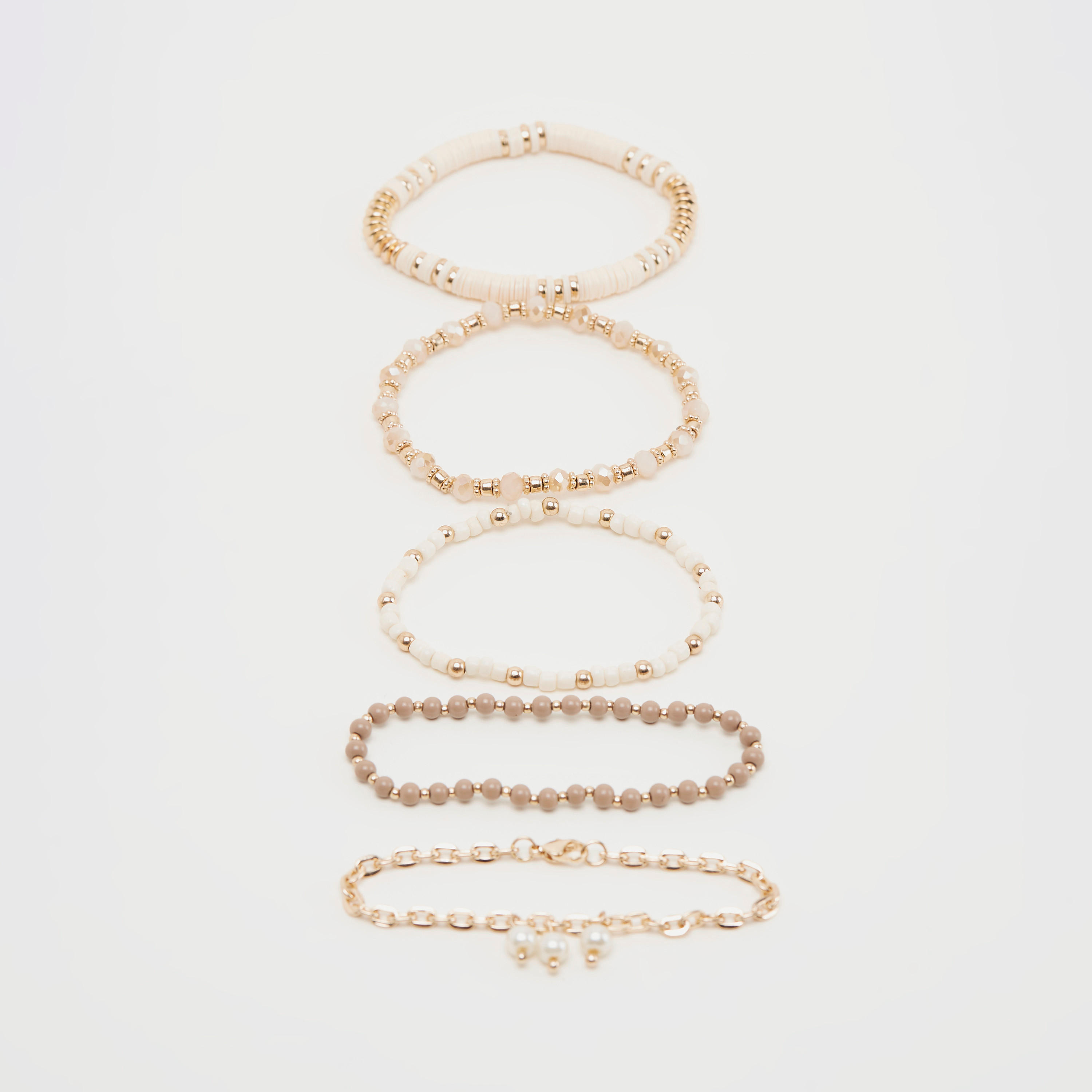 أساور مزيّنة- طقم من 5 قطع-women-watchesandjewellery-jewellery-banglesandbracelets-image-1