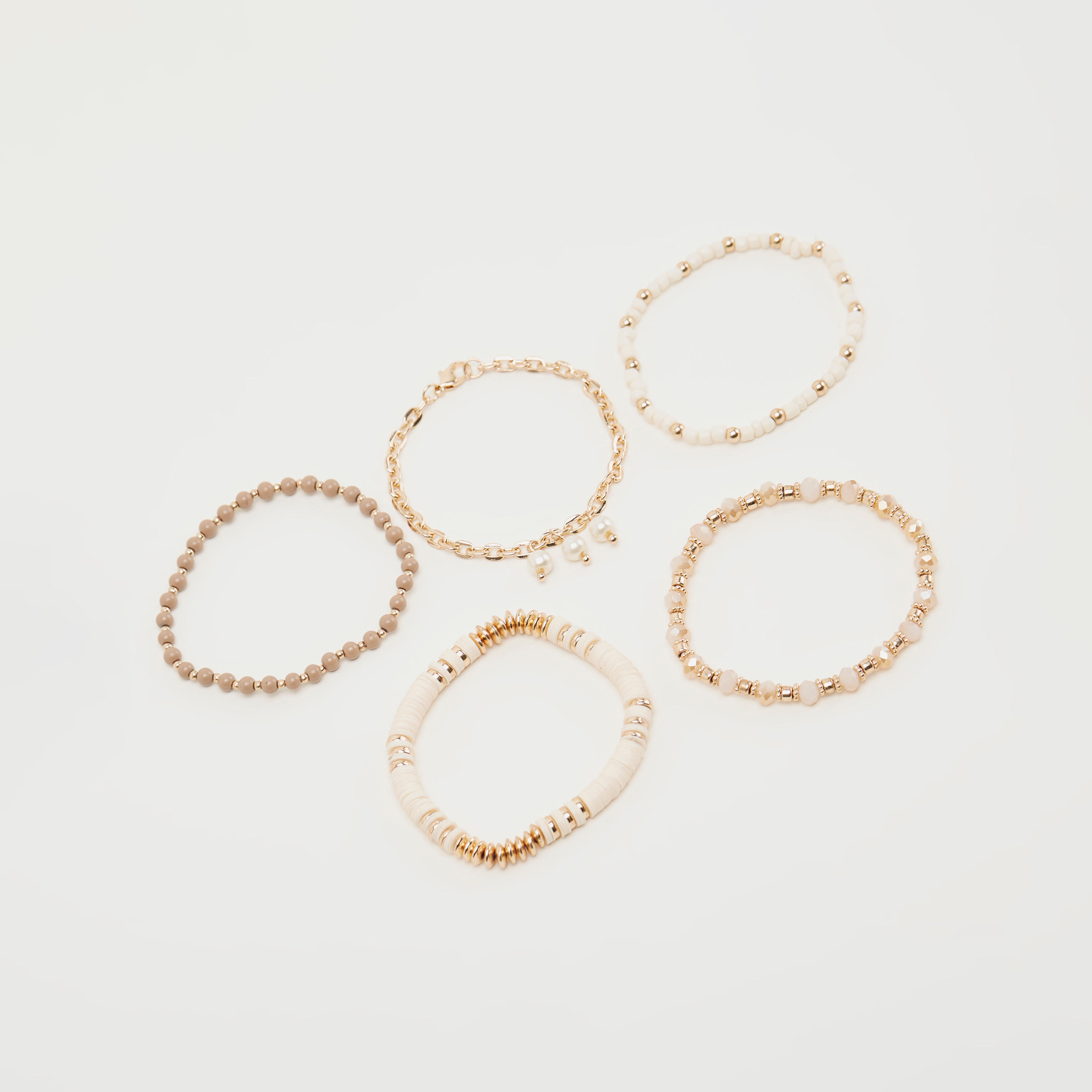 أساور مزيّنة- طقم من 5 قطع-women-watchesandjewellery-jewellery-banglesandbracelets-image-4