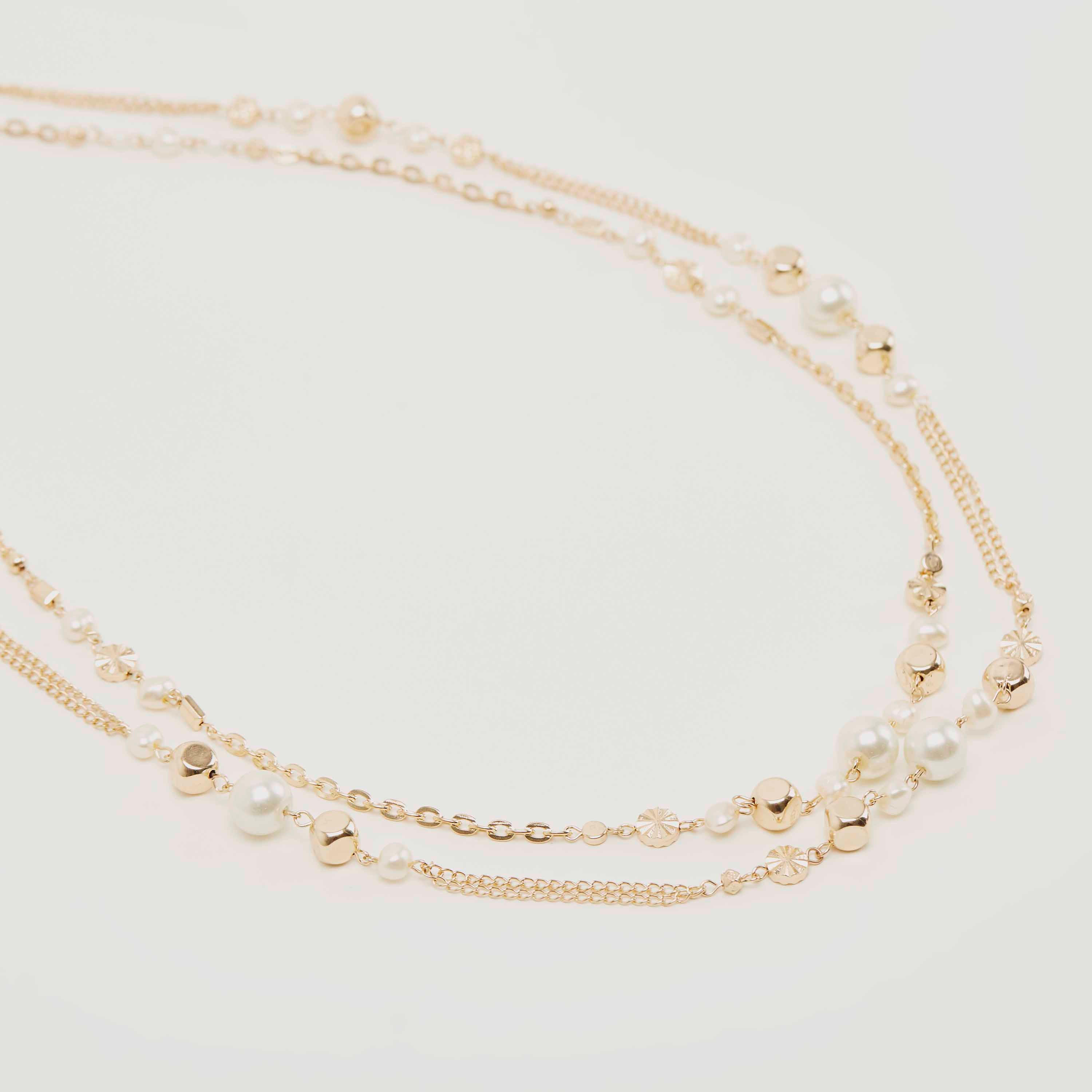 عقد متعدد الطبقات مزيّن بمشبك إغلاق-women-watchesandjewellery-jewellery-necklacesandpendants-image-4