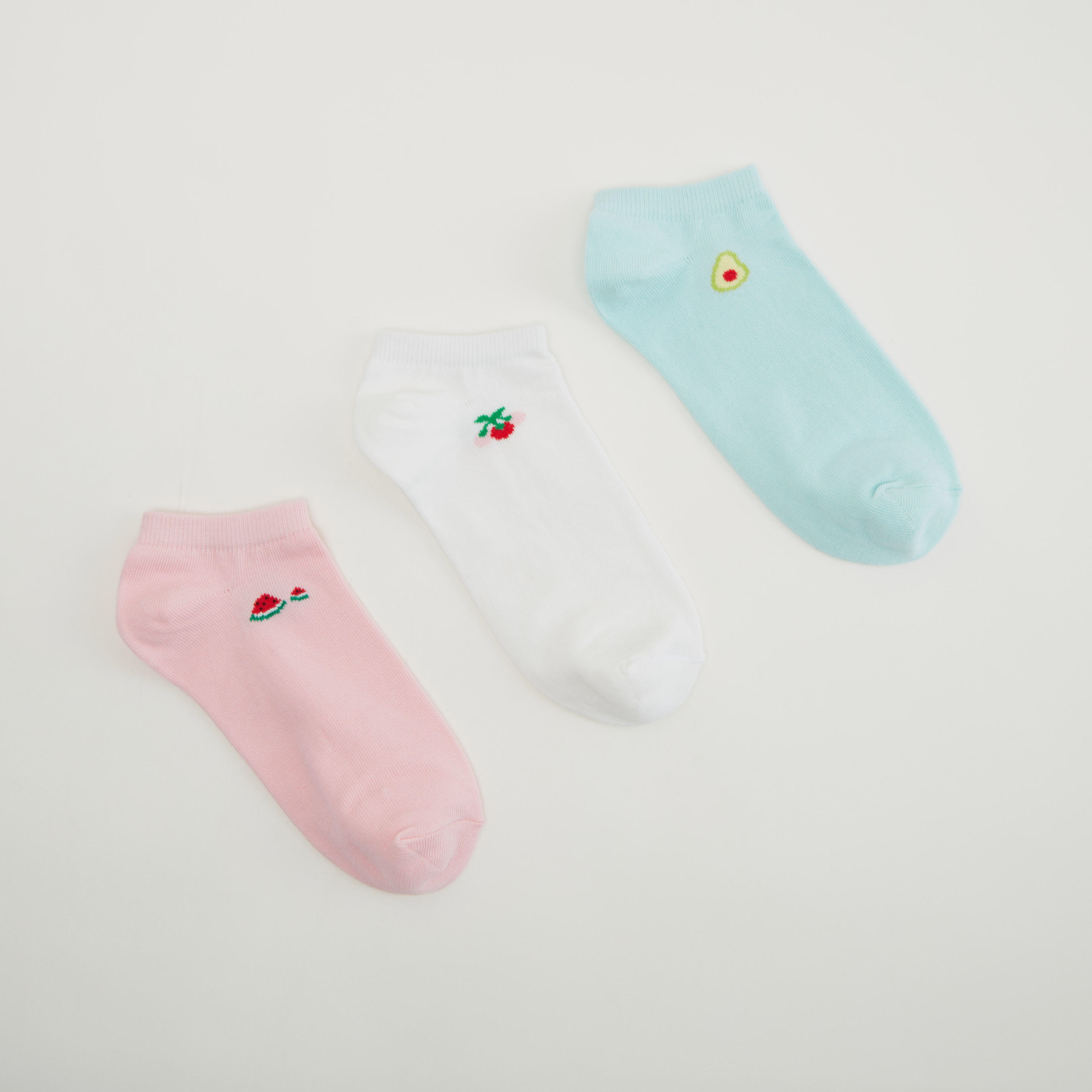 Assorted Ankle Length Socks - Set of 3-women-socksandstockings-image-1