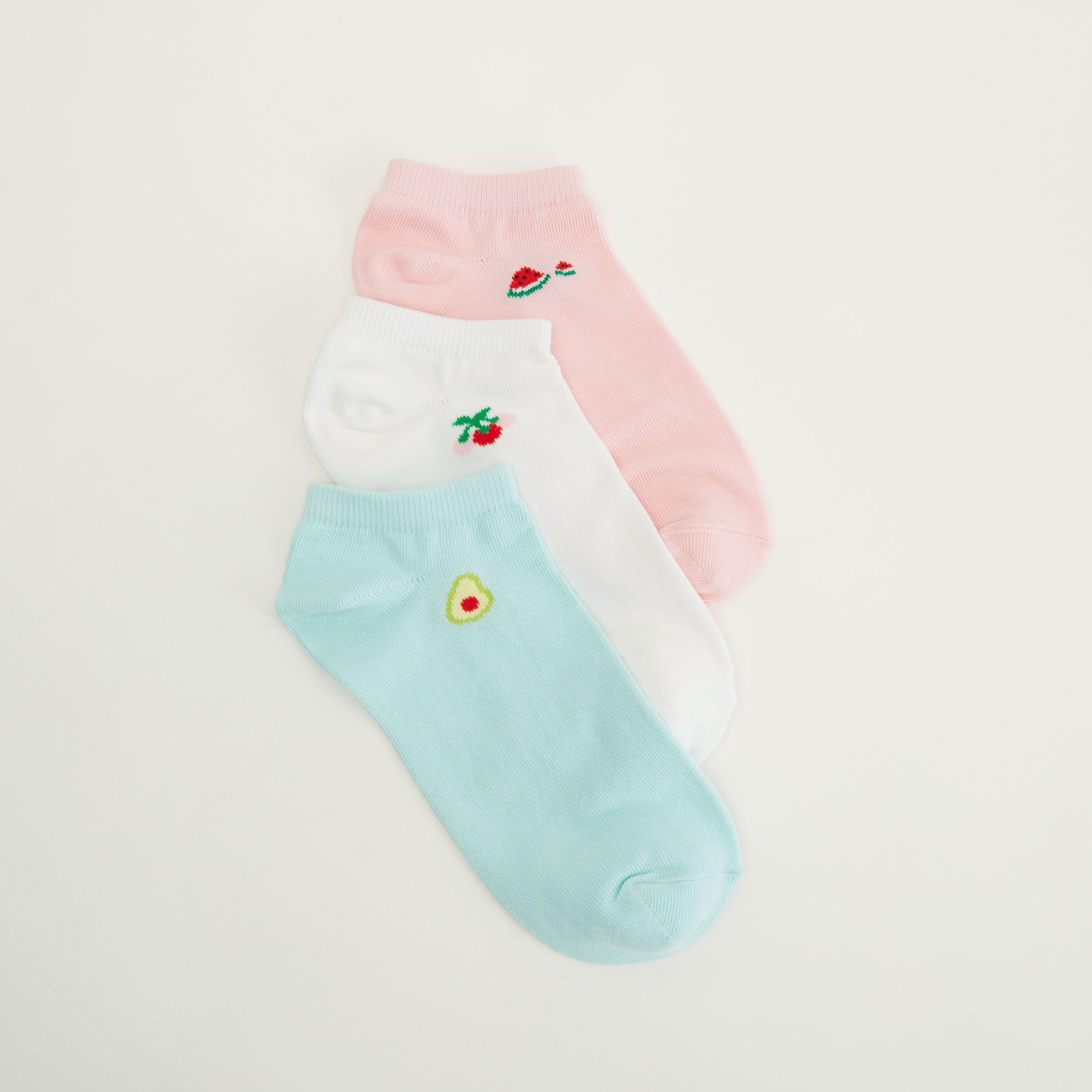 Assorted Ankle Length Socks - Set of 3-women-socksandstockings-image-2