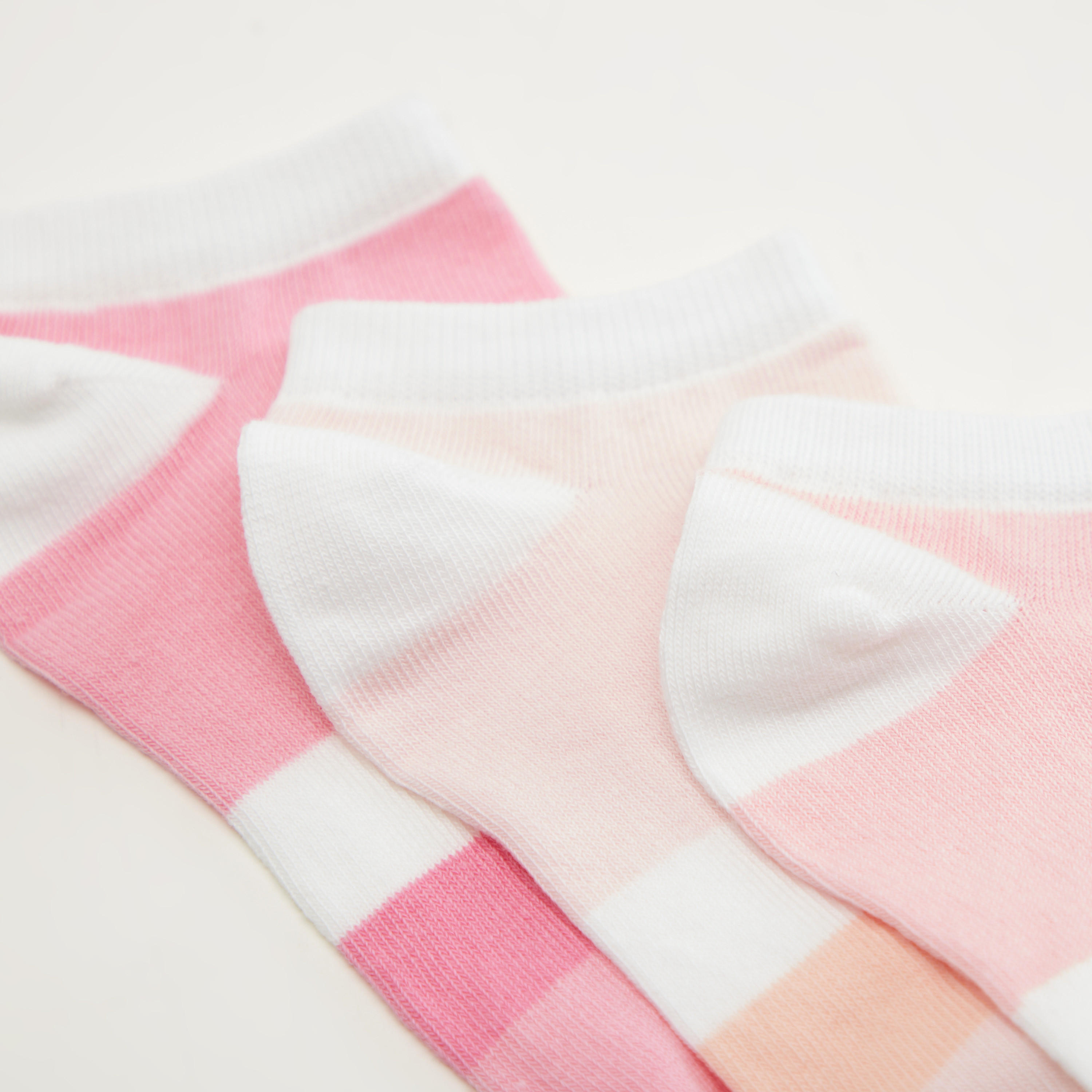 جوارب مخطّطة بطول الكاحل - طقم من 3 أزواج-women-socksandstockings-image-3