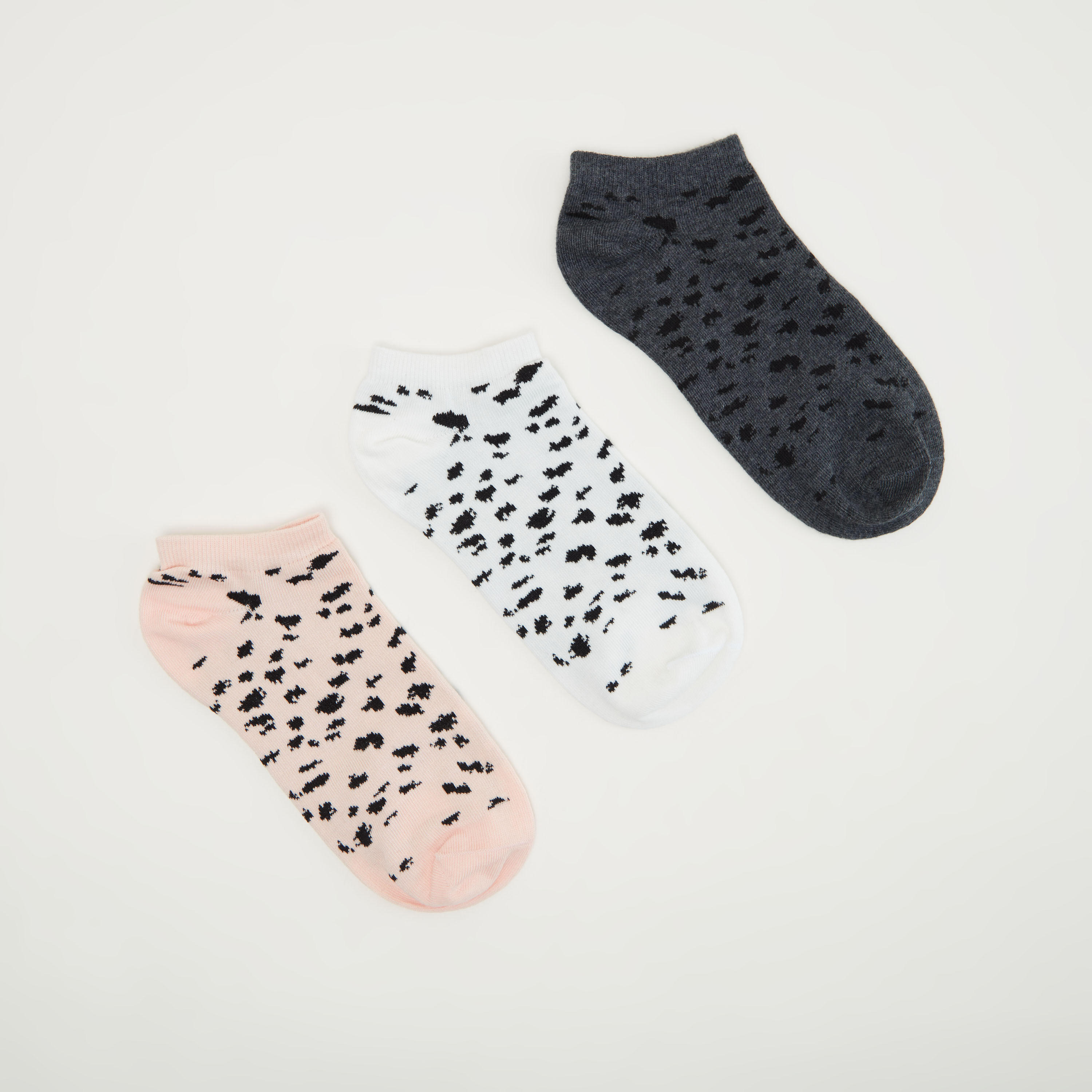 جوارب بطول الكاحل بألوان متعددة وطبعات حيوانات - طقم من 3 أزواج-women-socksandstockings-image-1