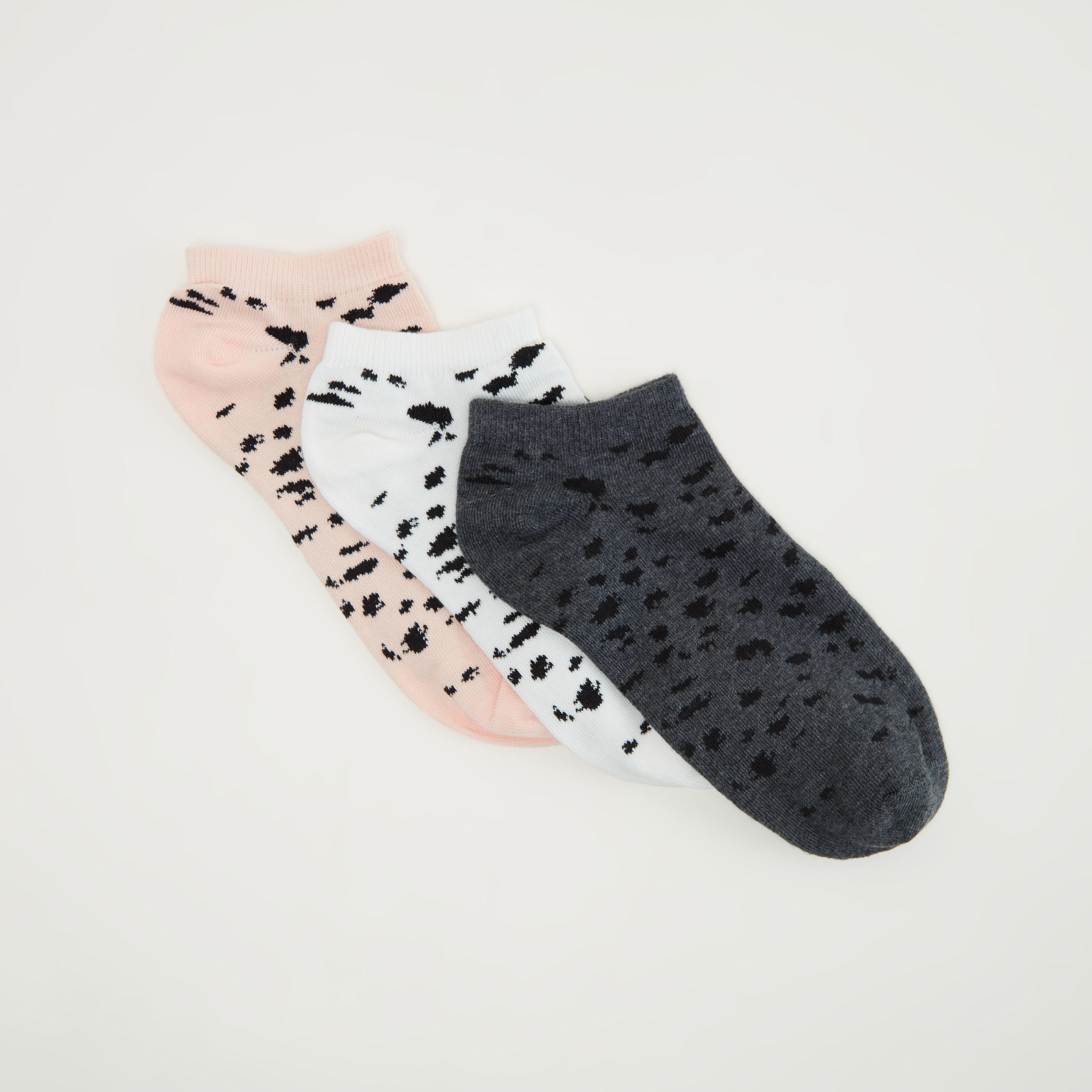 جوارب بطول الكاحل بألوان متعددة وطبعات حيوانات - طقم من 3 أزواج-women-socksandstockings-image-2