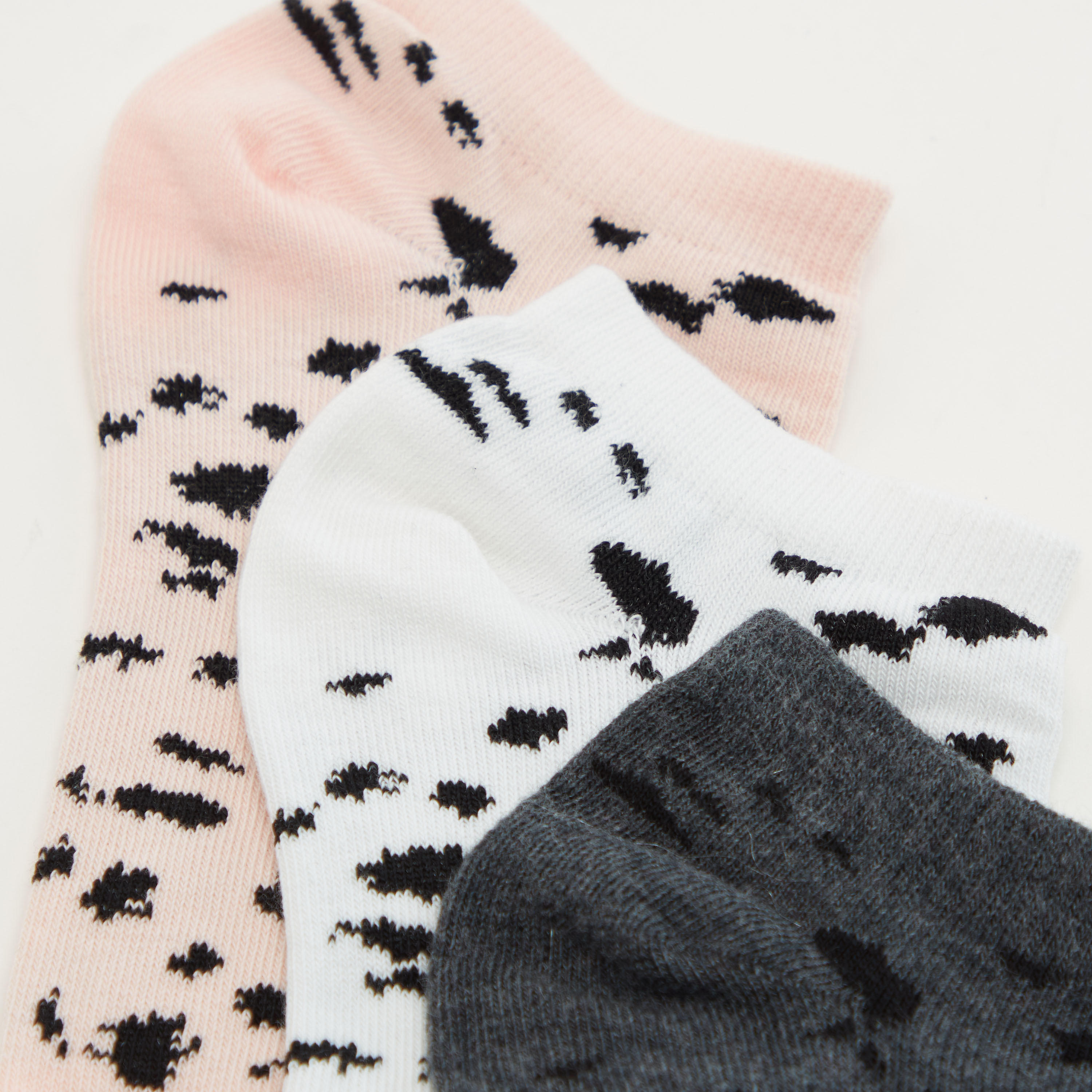 جوارب بطول الكاحل بألوان متعددة وطبعات حيوانات - طقم من 3 أزواج-women-socksandstockings-image-3