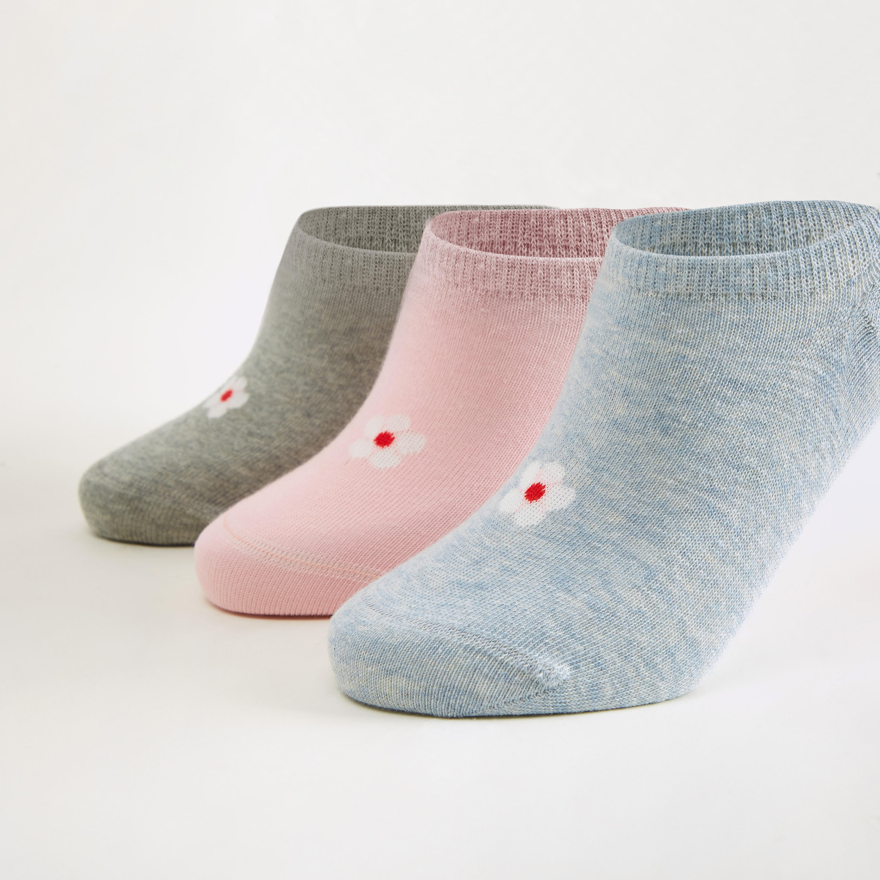 جوارب غير مرئيّة بطبعات أزهار  - طقم من 3-women-socksandstockings-image-2