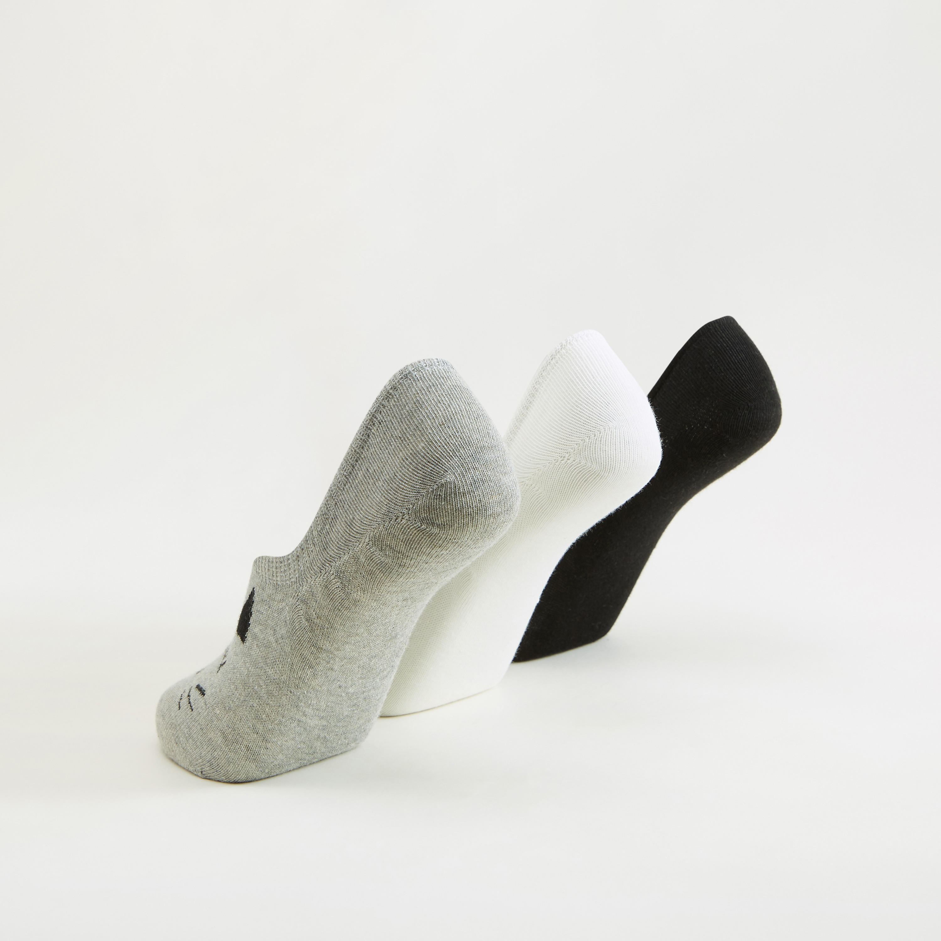 جوارب غير مرئية بطبعات - طقم من 3 أزواج-women-socksandstockings-image-3