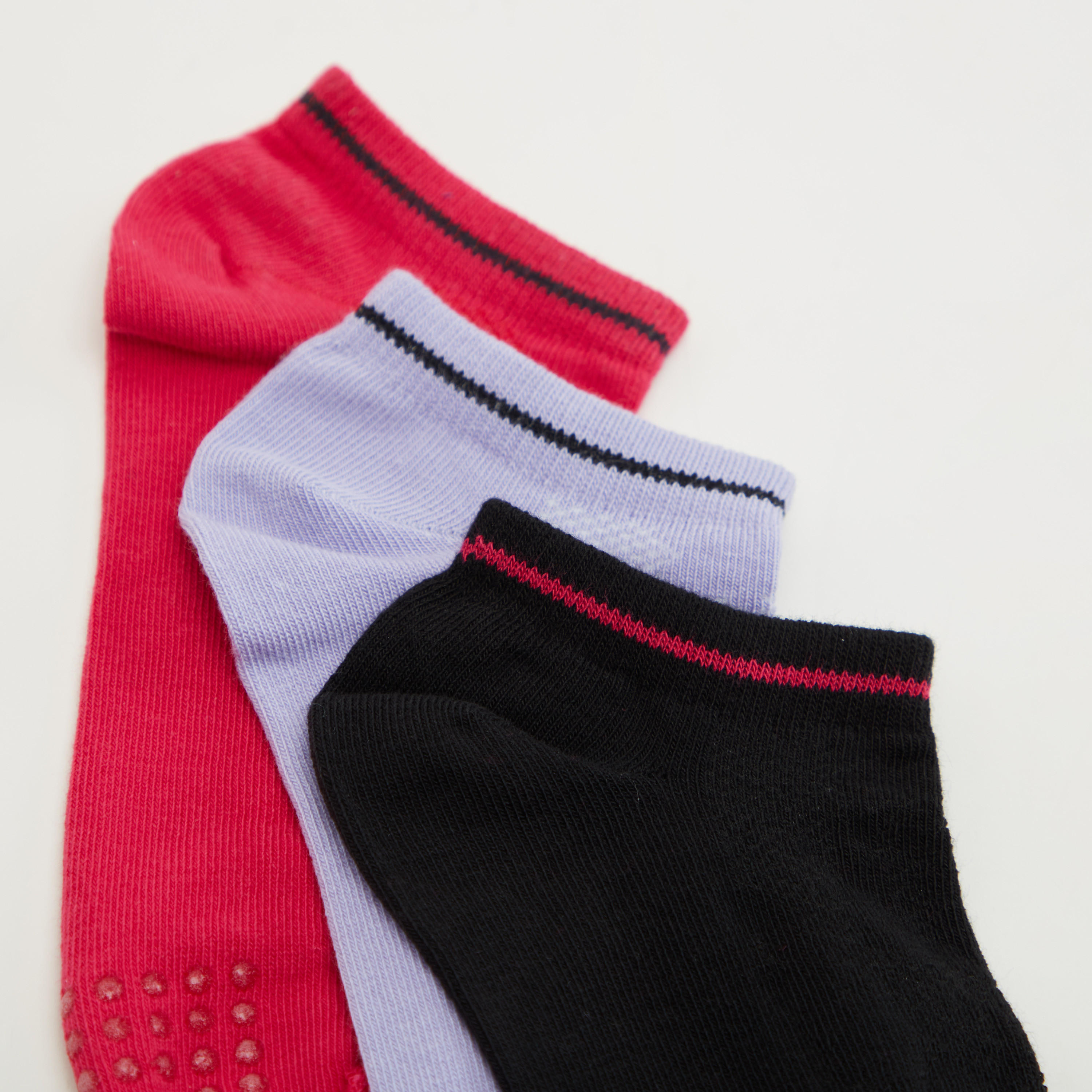 Set of 3 - Solid Ankle Length Socks-women-socksandstockings-image-3