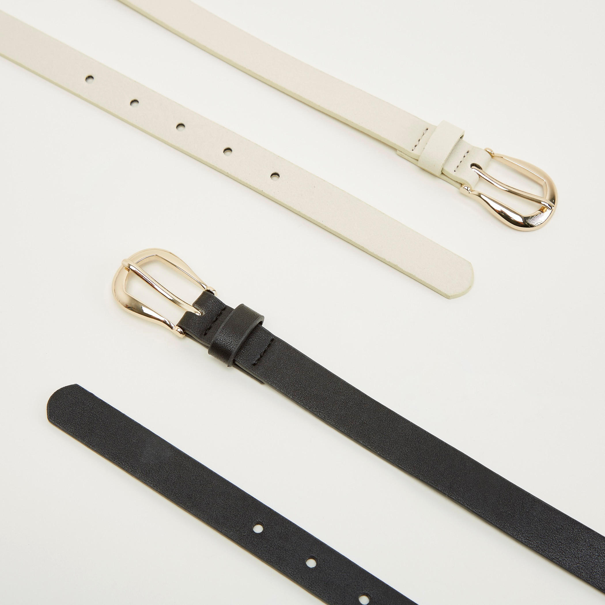 Set of 2 - Solid Waist Belt with Buckle Closure-women-clothingaccessories-belts-image-5