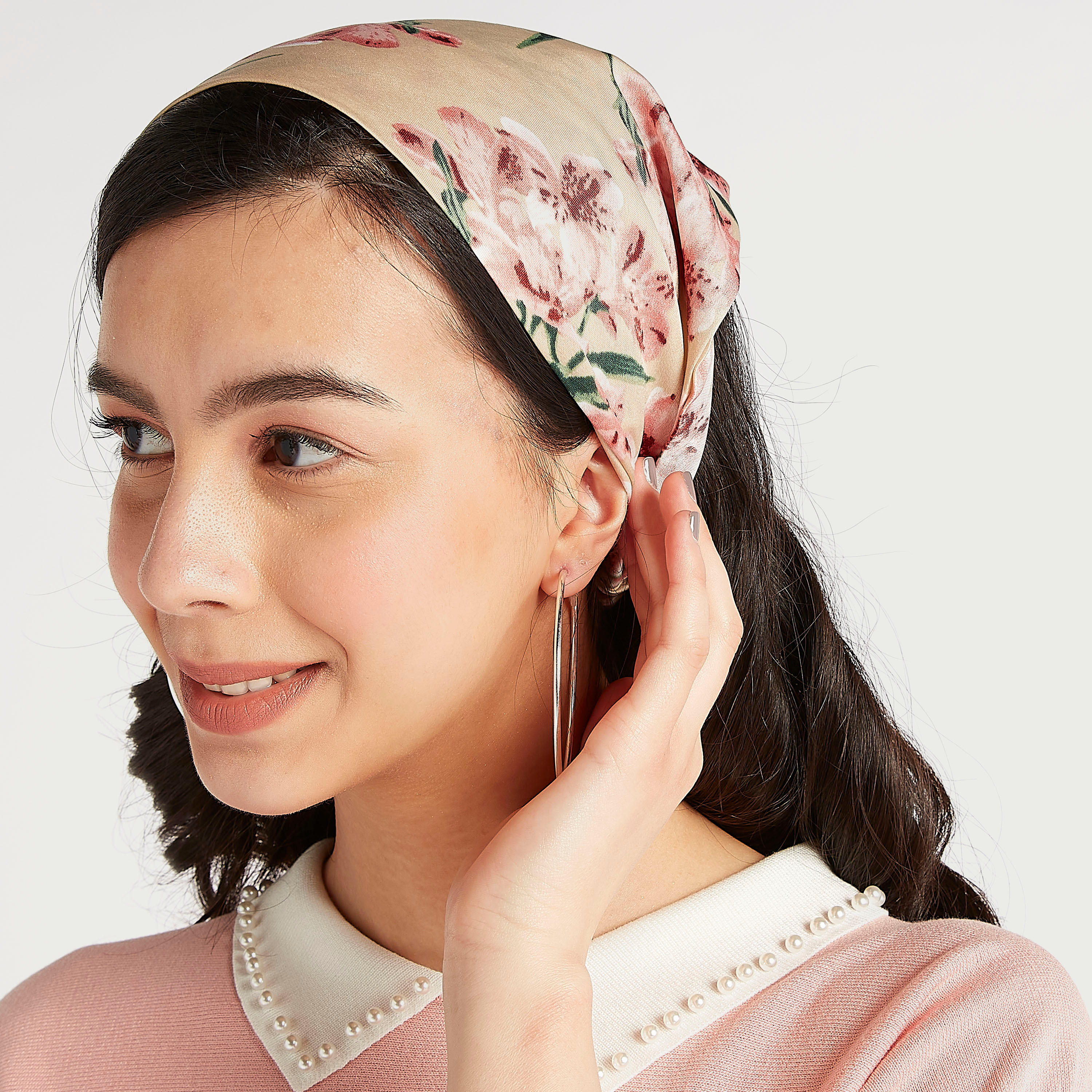 شريطة رأس باندانا بطبعات أزهار-women-hairaccessories-image-2