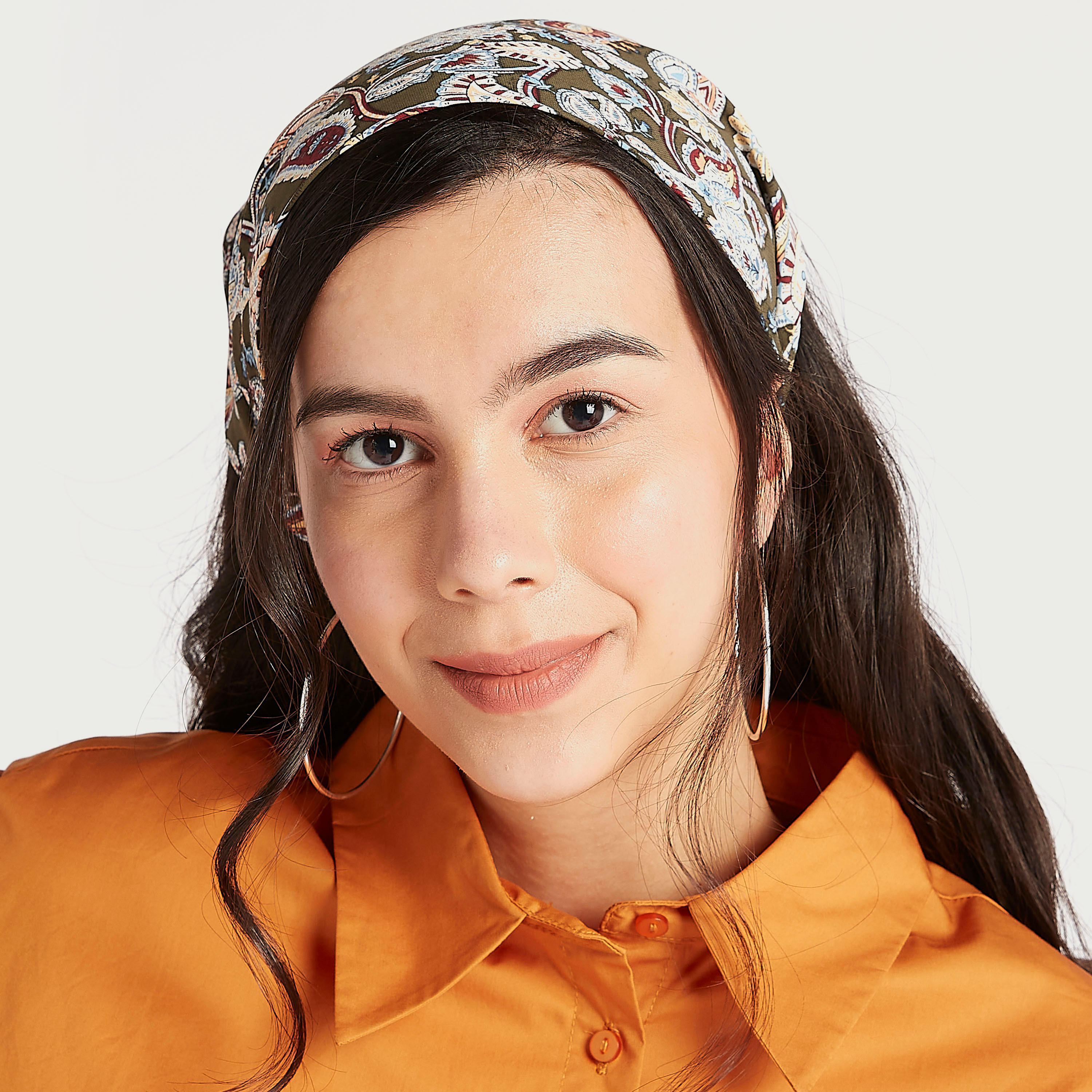 شريطة رأس باندانا بطبعات بيزلي-women-hairaccessories-image-2