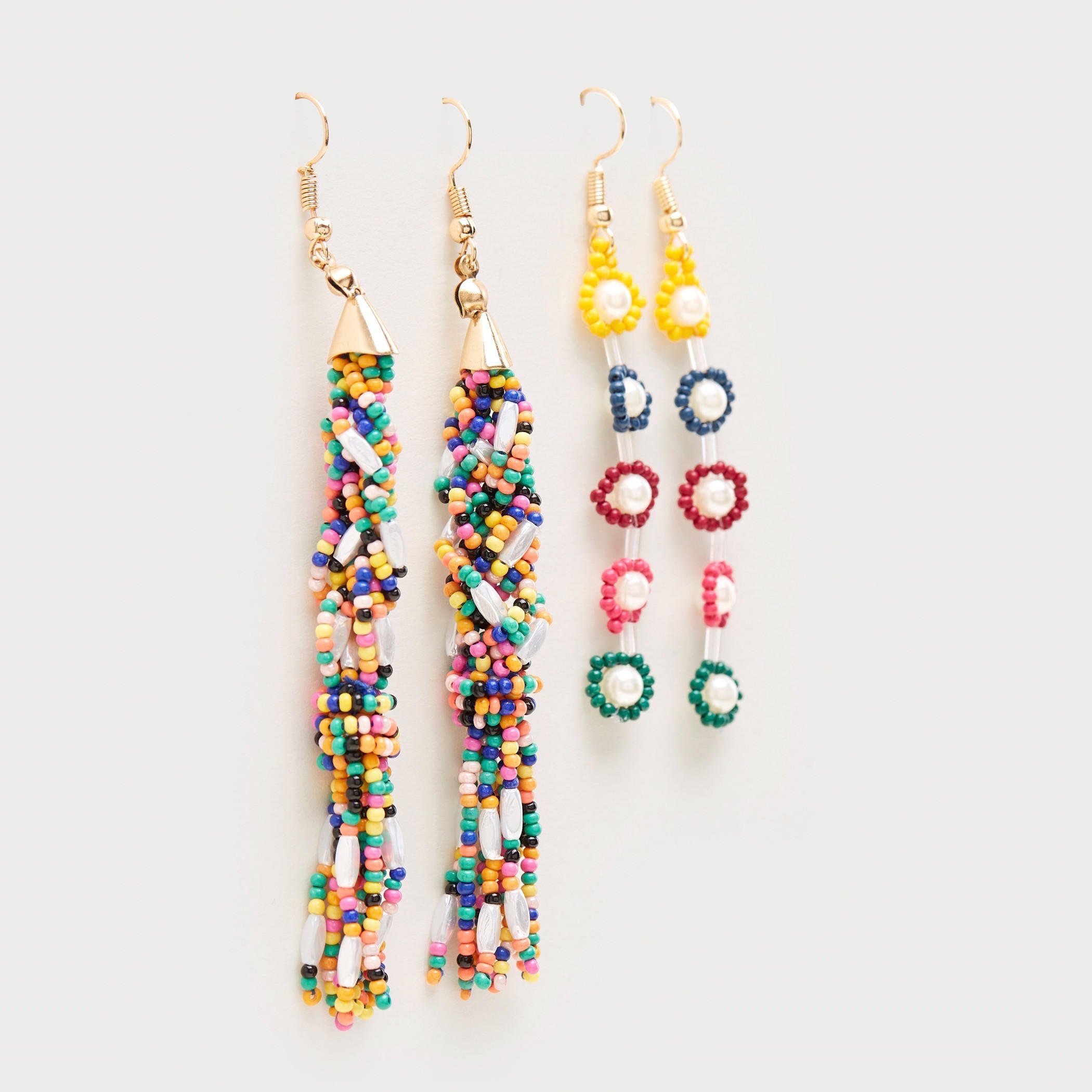 حلقان متدلية مزينة بالخرز - طقم من 2-women-watchesandjewellery-jewellery-earrings-image-4