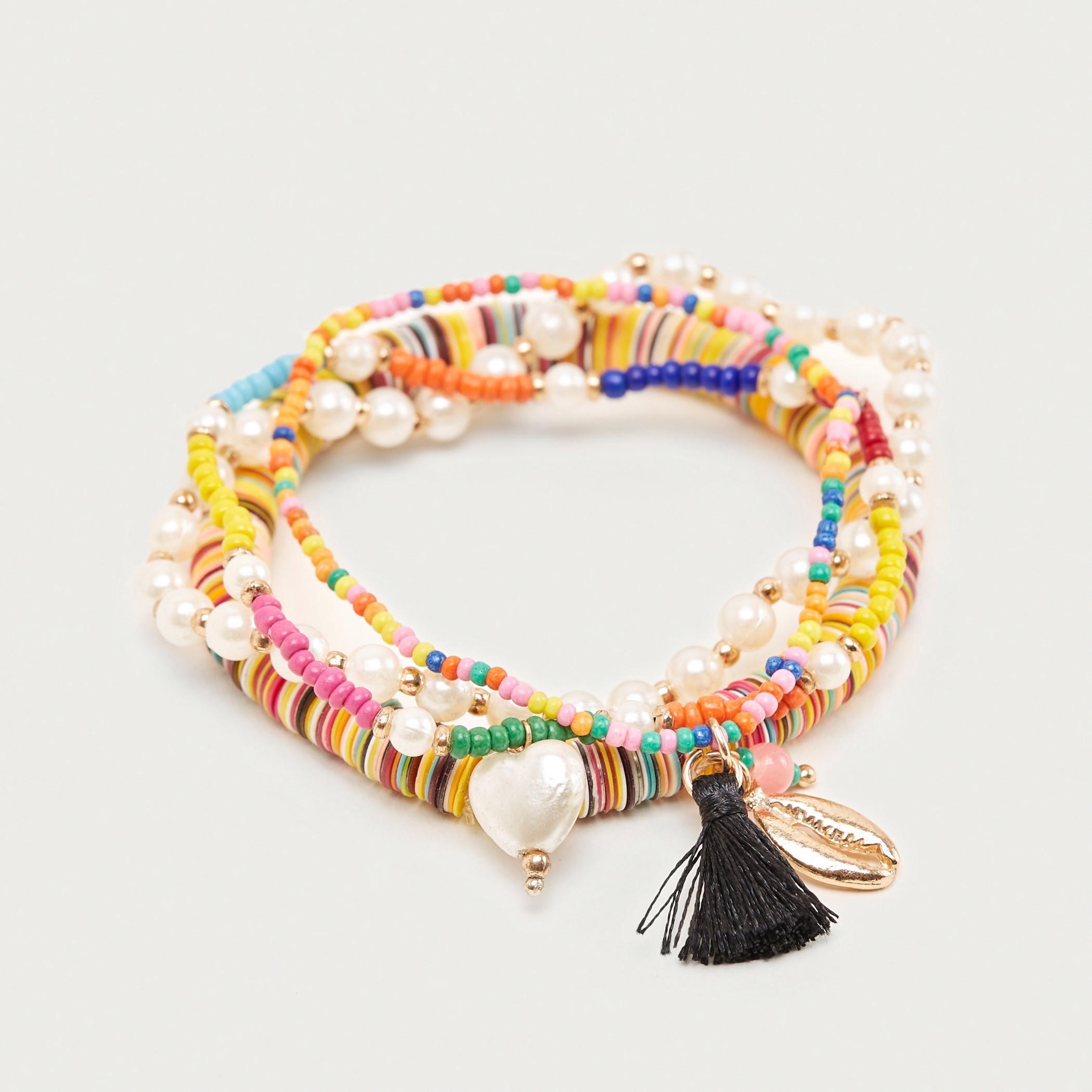 Set of 4 -  Bead Embellished Bracelets-women-watchesandjewellery-jewellery-banglesandbracelets-image-3