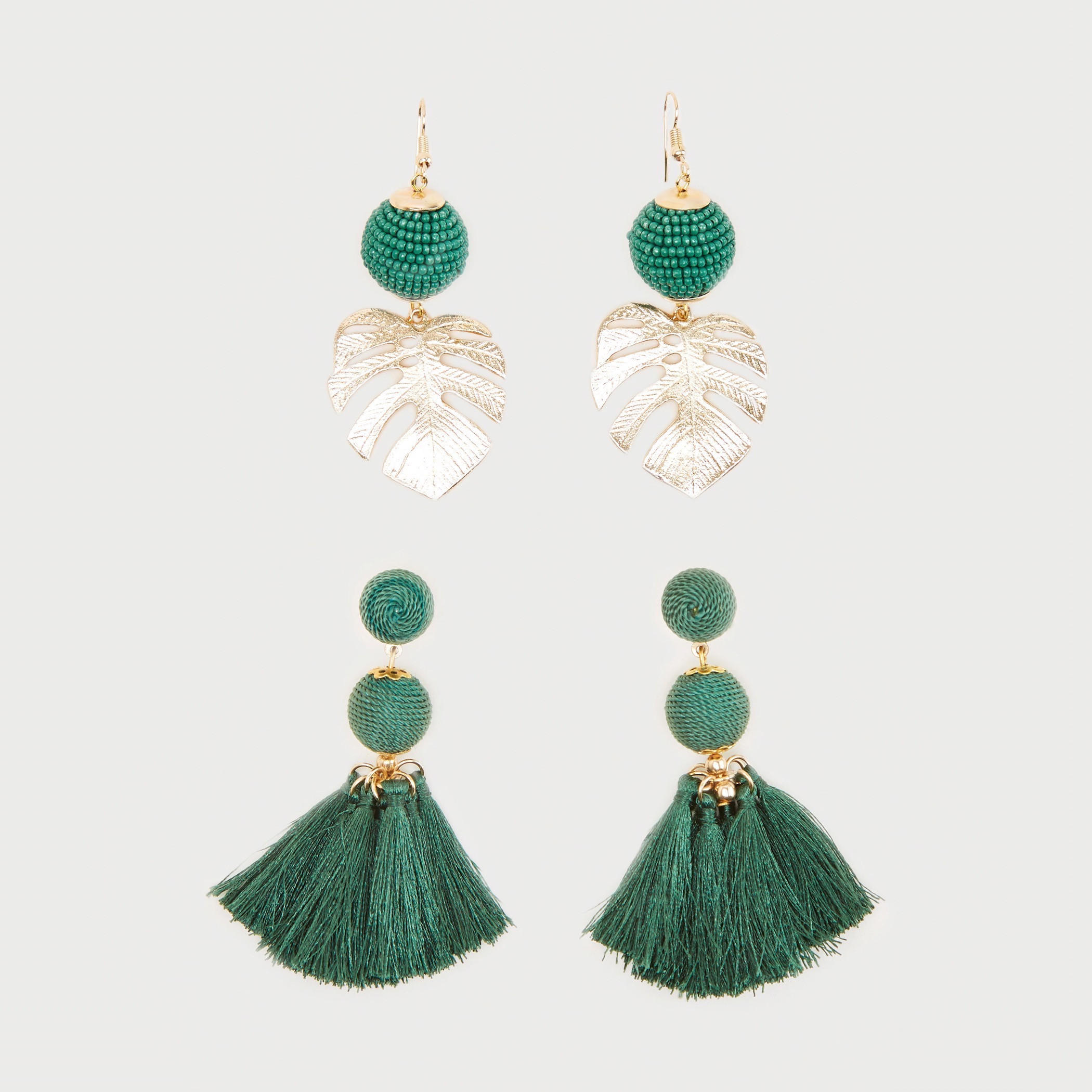حلقان متدليّة متنوعة ومزينة - طقم من 2-women-watchesandjewellery-jewellery-earrings-image-5