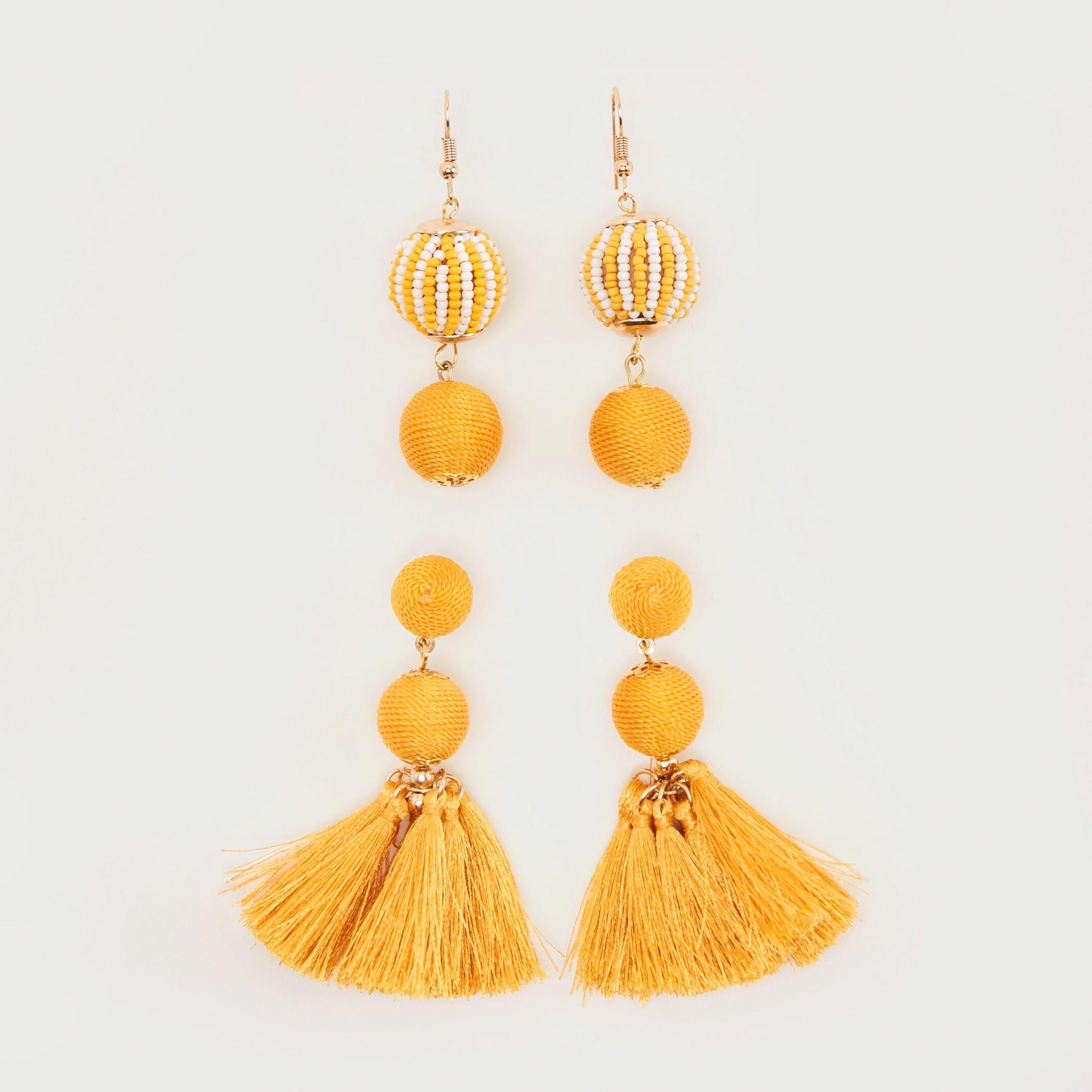 حلقان متدليّة بتزيينات متنوعة - طقم من 2-women-watchesandjewellery-jewellery-earrings-image-5