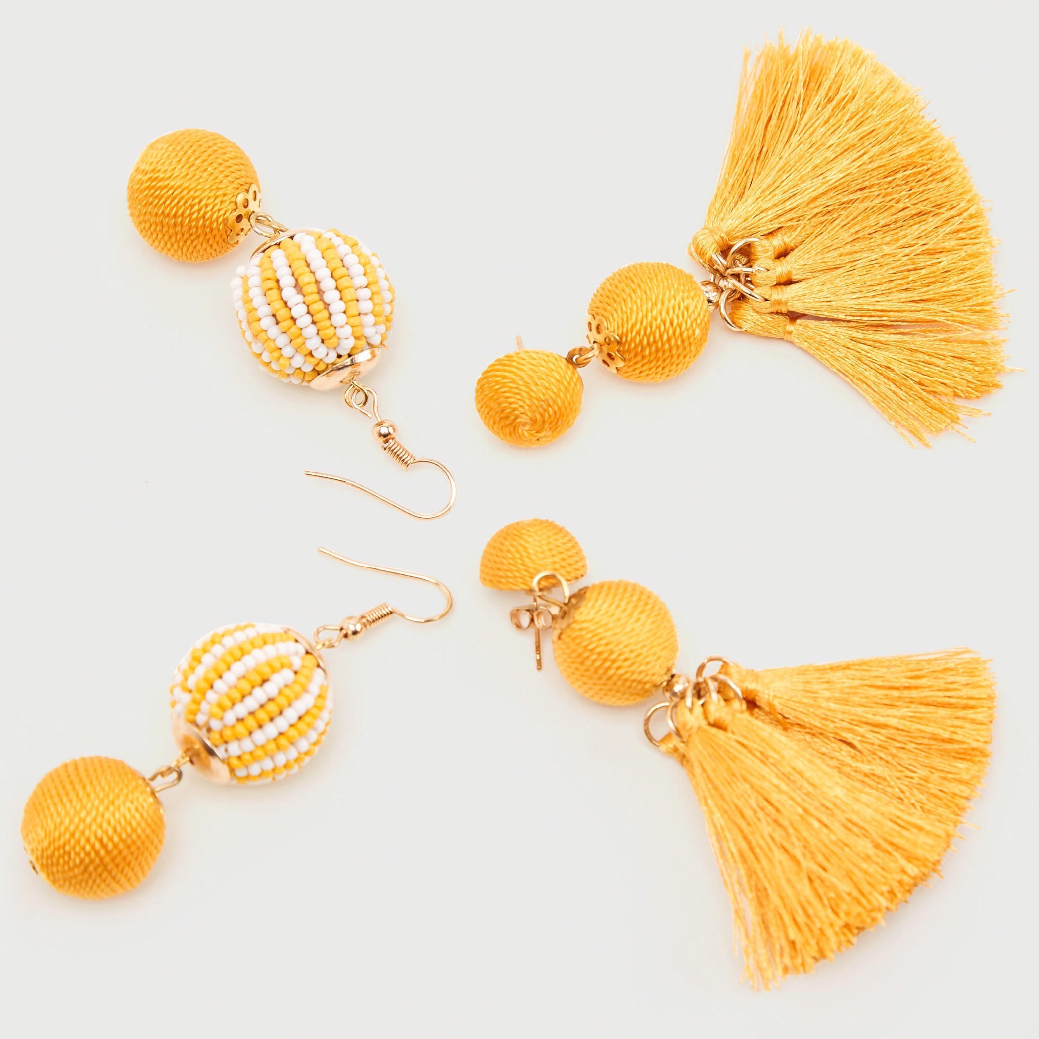حلقان متدليّة بتزيينات متنوعة - طقم من 2-women-watchesandjewellery-jewellery-earrings-image-1