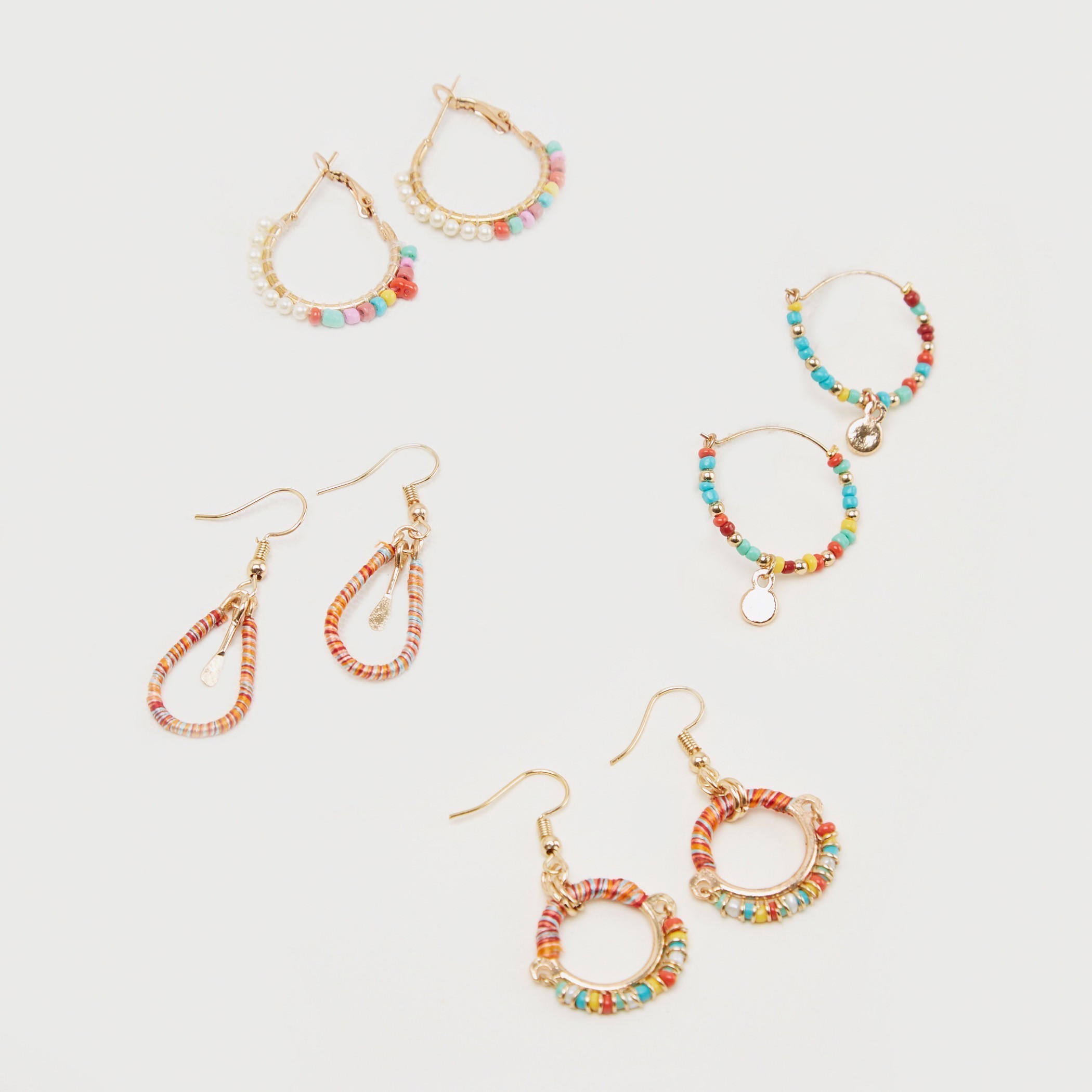 Set of 4 - Assorted Embellished Dangler Earrings-women-watchesandjewellery-jewellery-earrings-image-4