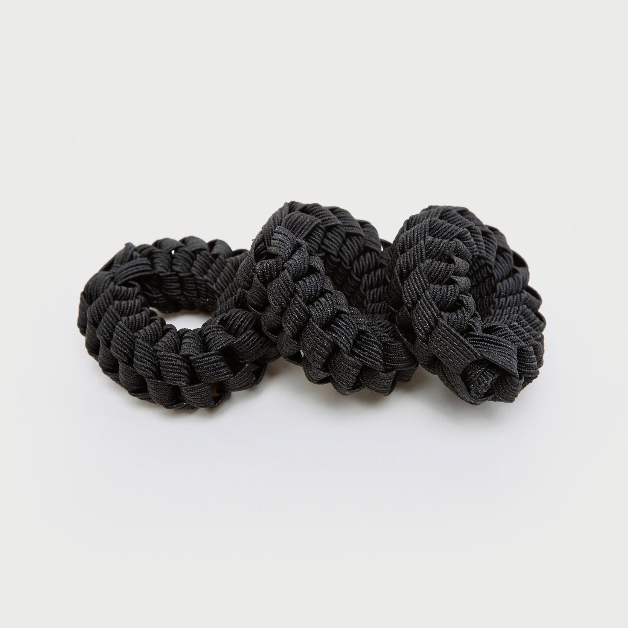 Set of 3 - Textured Elasticated Hair Tie-women-hairaccessories-image-6