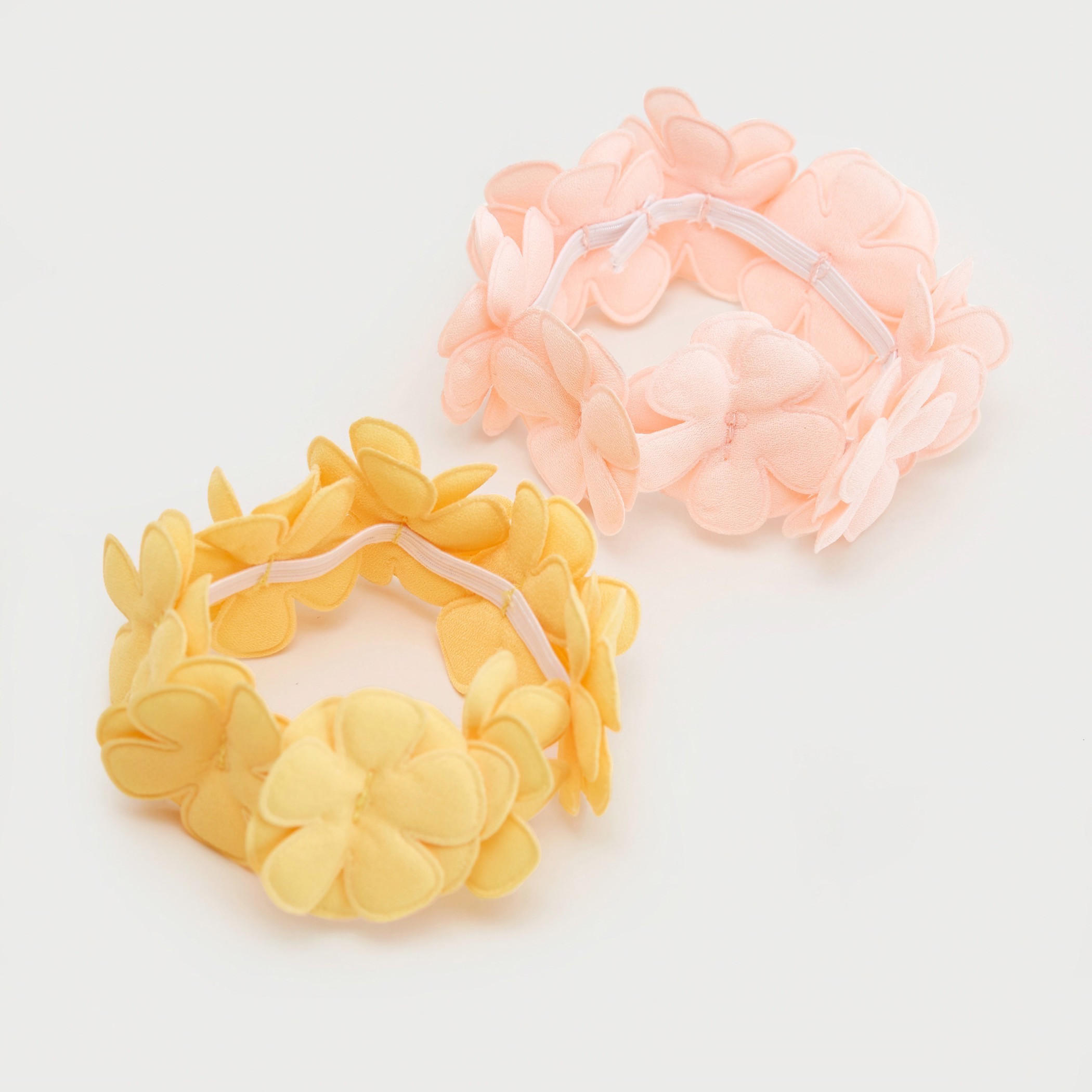 ربطة شعر مطّاطيّة بزخارف أزهار - طقم من 2-women-hairaccessories-image-3