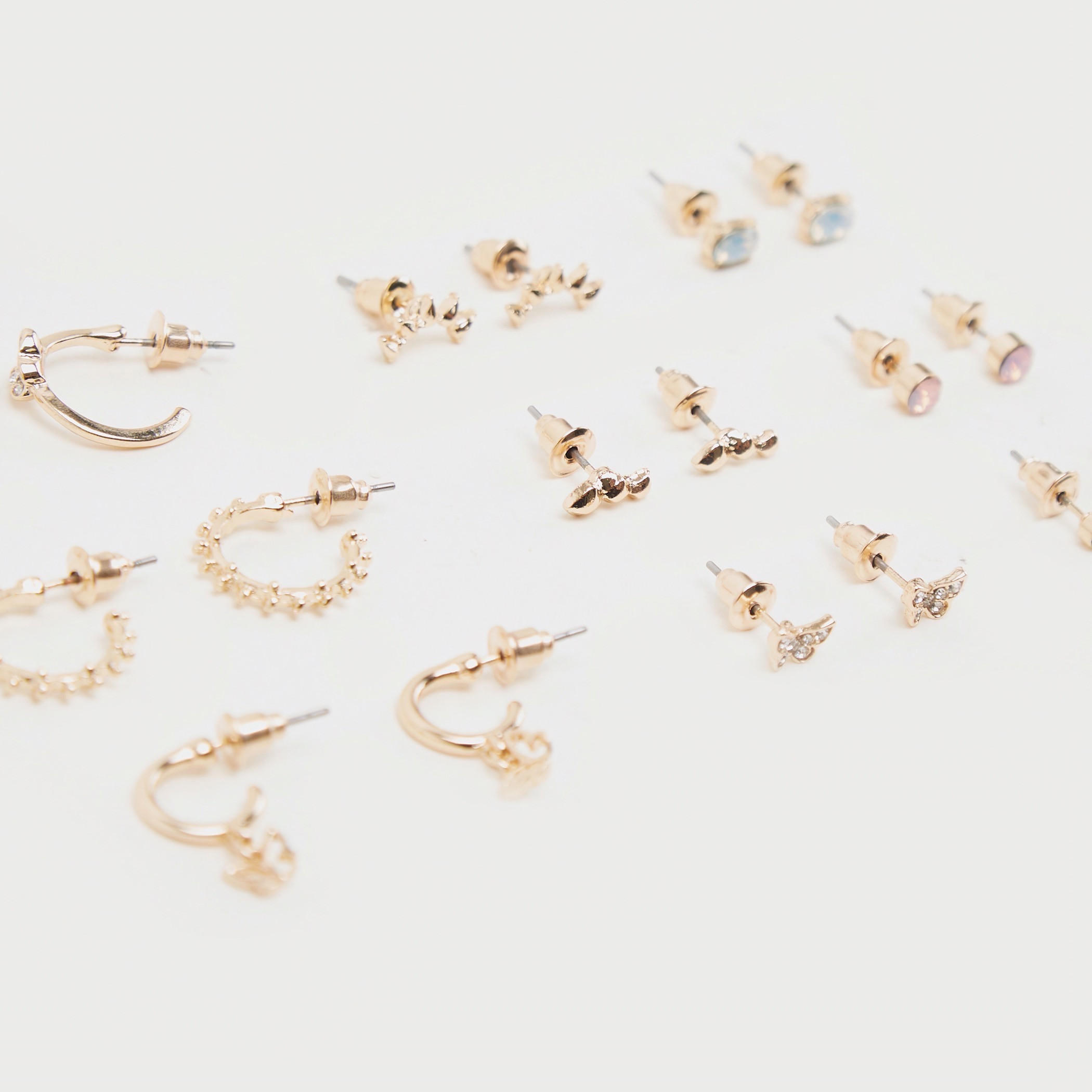 Set of 9 - Embellished Stud Earrings with Pushback Closure-women-watchesandjewellery-jewellery-earrings-image-5