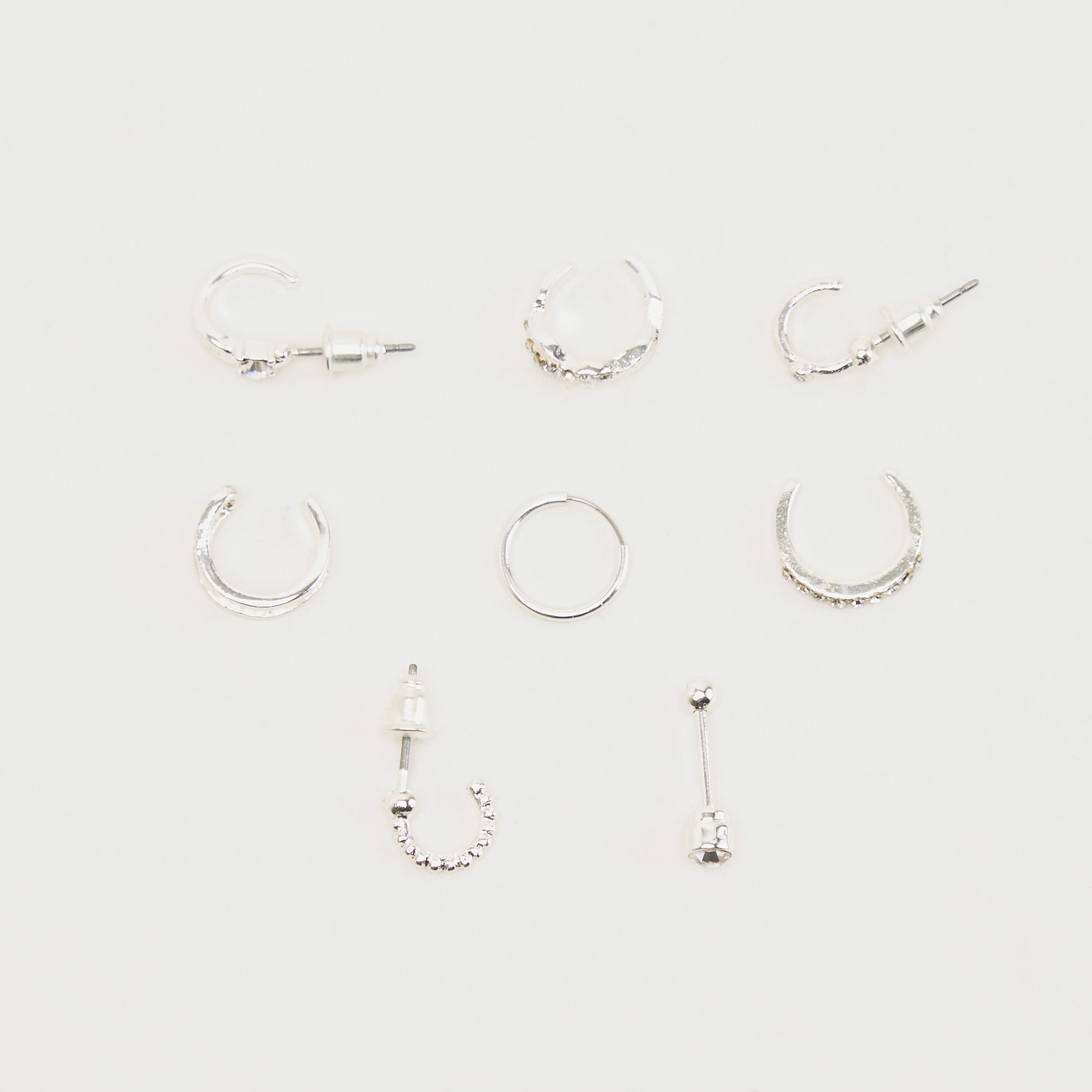 حلقان بتزيينات متنوعة - طقم من 8-women-watchesandjewellery-jewellery-earrings-image-4