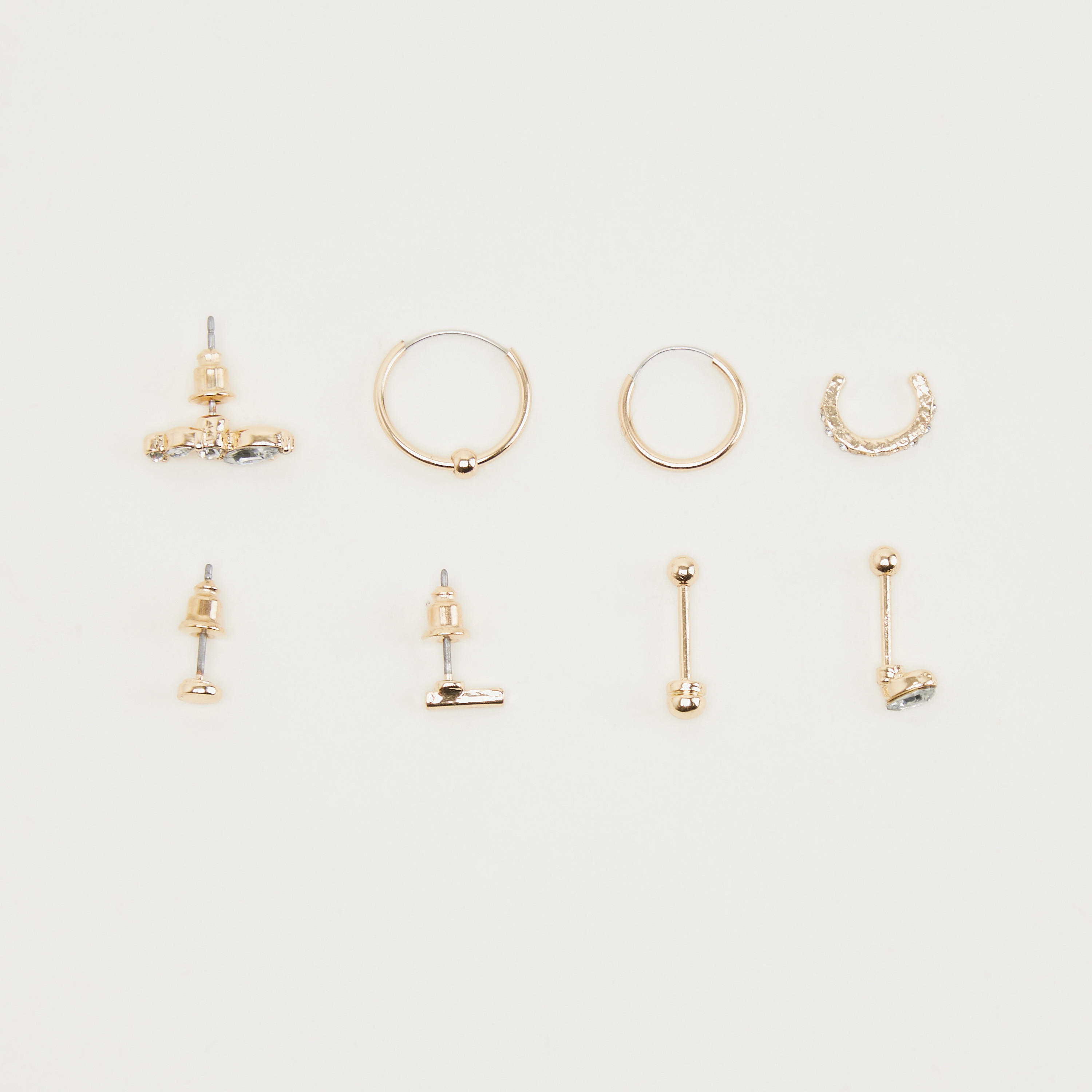 أقراط بتزيينات - طقم من 8 أزواج متنوعة-women-watchesandjewellery-jewellery-earrings-image-1