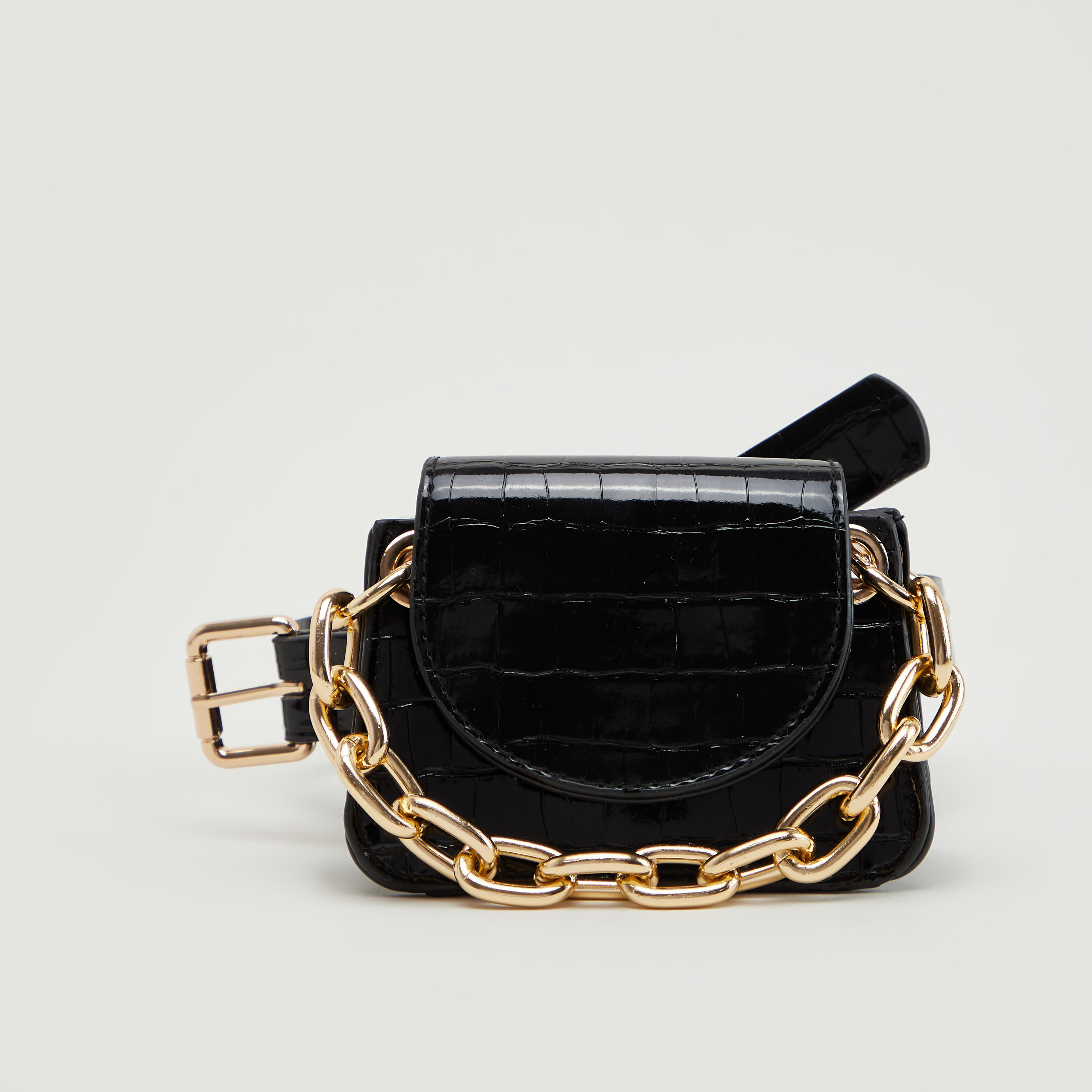 Textured Fanny Pack with Adjustable Straps-women-bagsandwallets-handbags-image-1
