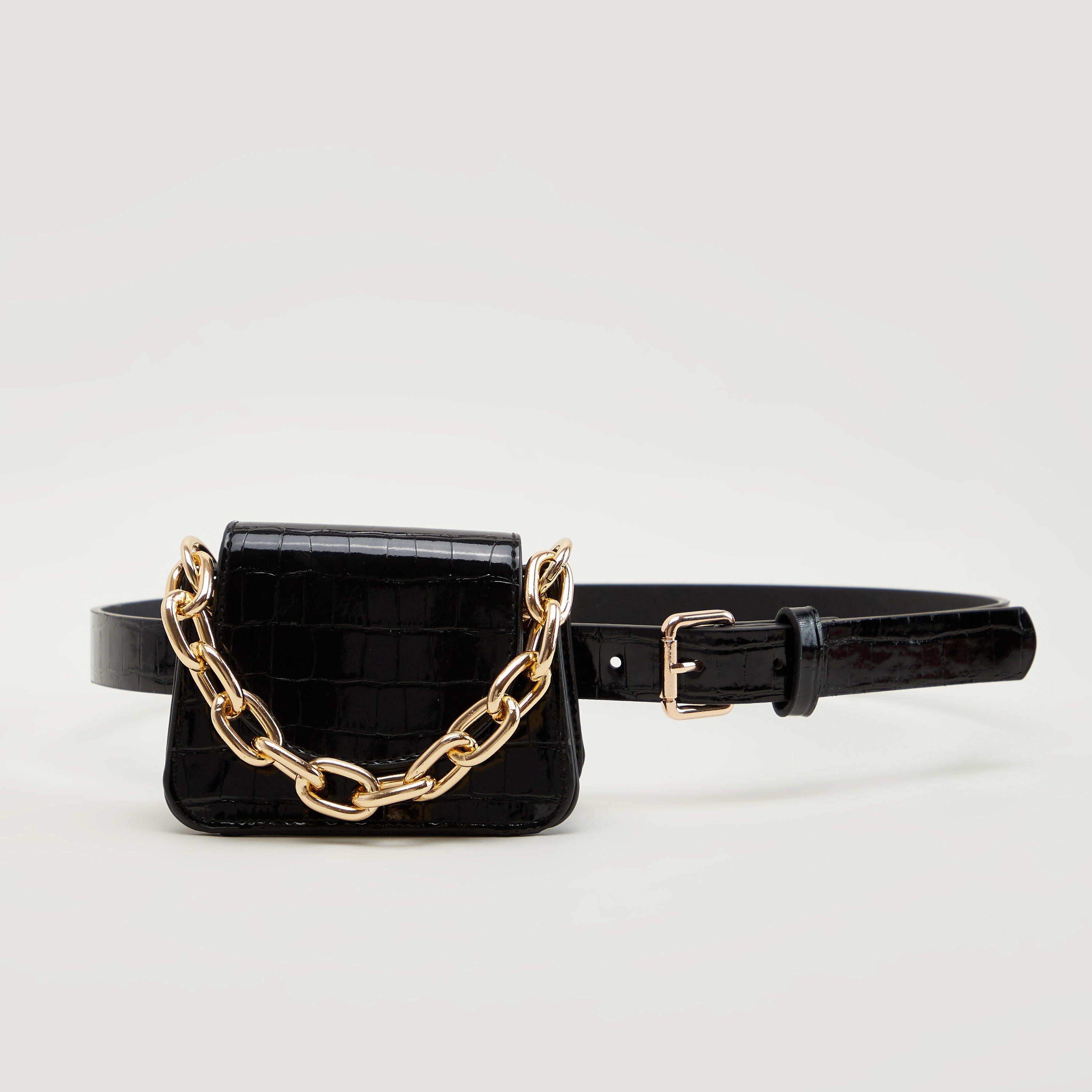 Textured Fanny Pack with Adjustable Straps-women-bagsandwallets-handbags-image-3