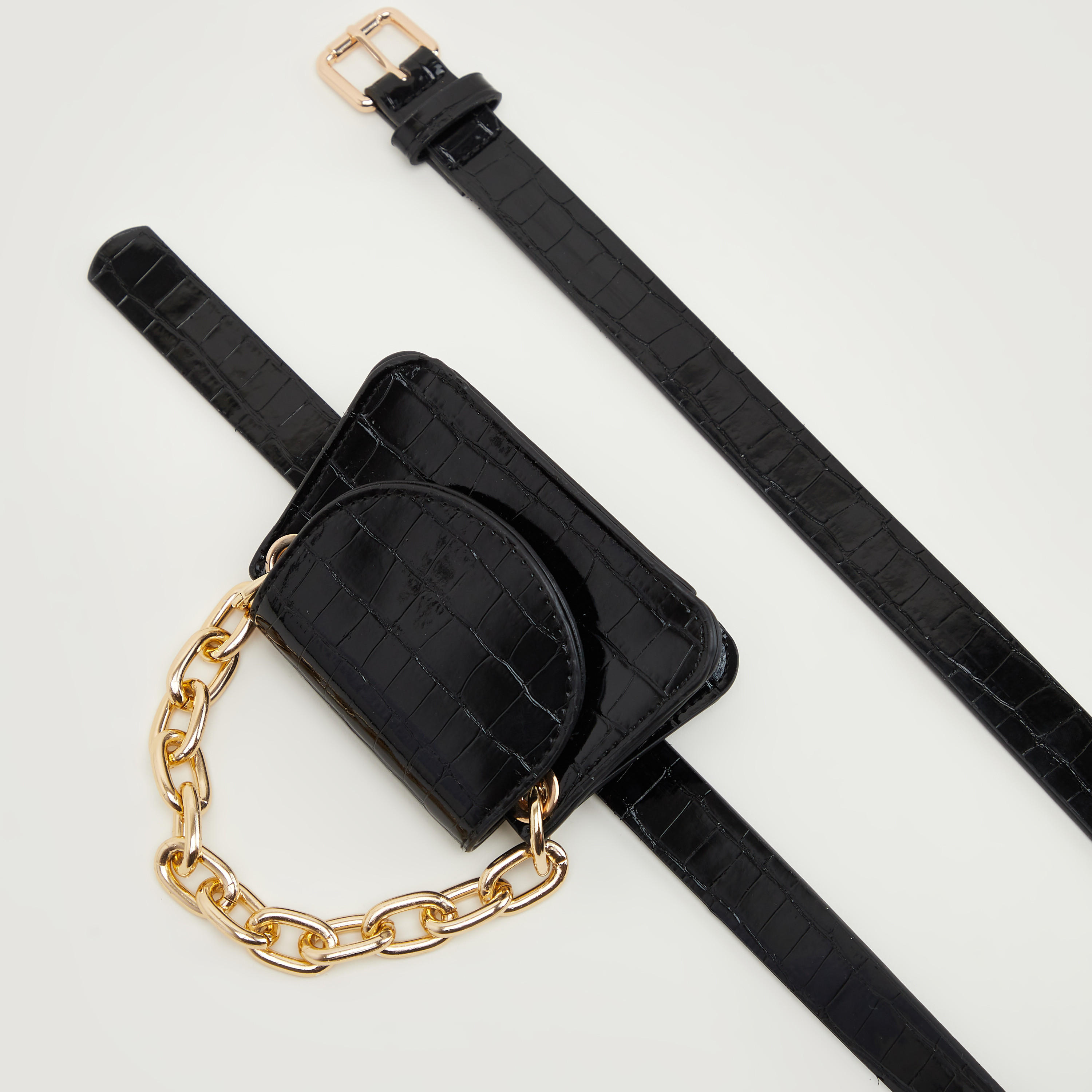 Textured Fanny Pack with Adjustable Straps-women-bagsandwallets-handbags-image-4