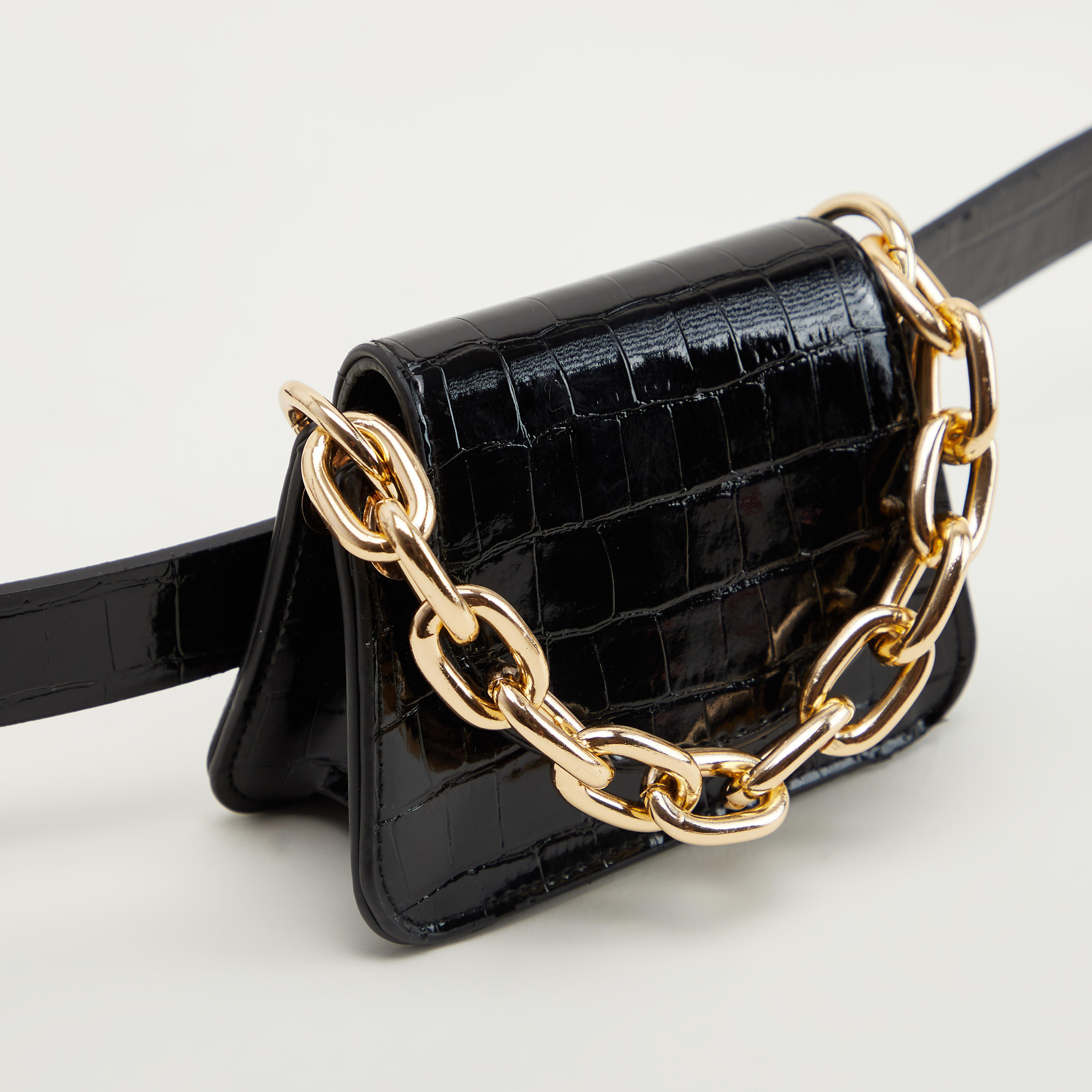 Textured Fanny Pack with Adjustable Straps-women-bagsandwallets-handbags-image-5