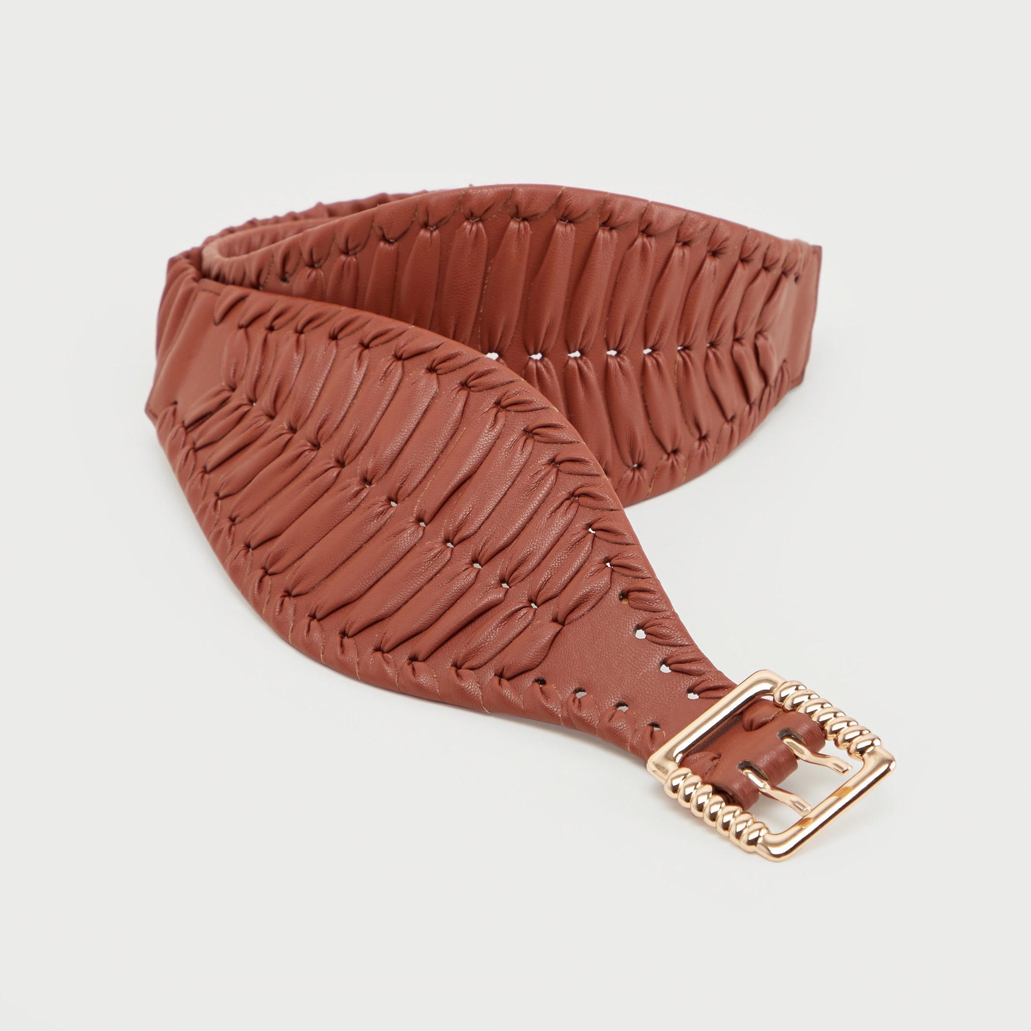حزام بارز الملمس بإبزيم بدبوس للإغلاق-women-clothingaccessories-belts-image-1