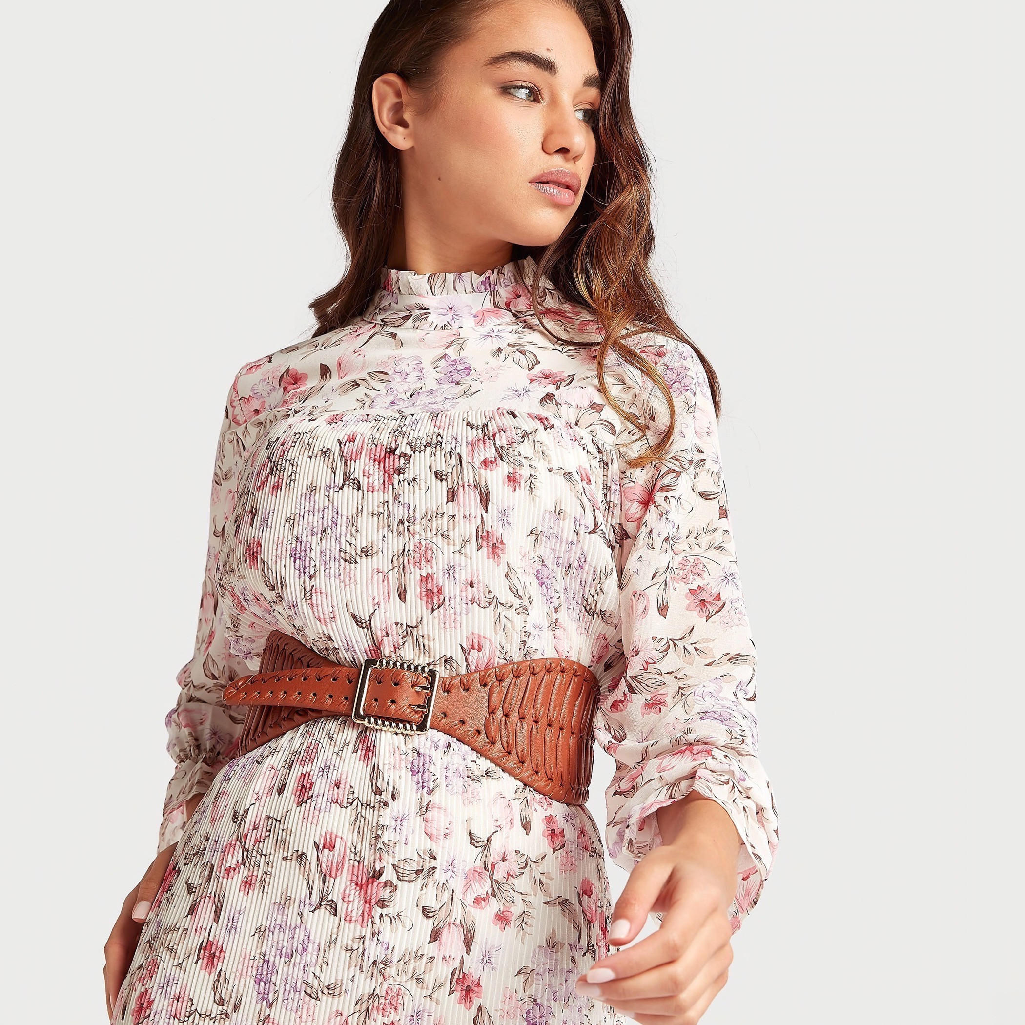 حزام بارز الملمس بإبزيم بدبوس للإغلاق-women-clothingaccessories-belts-image-2