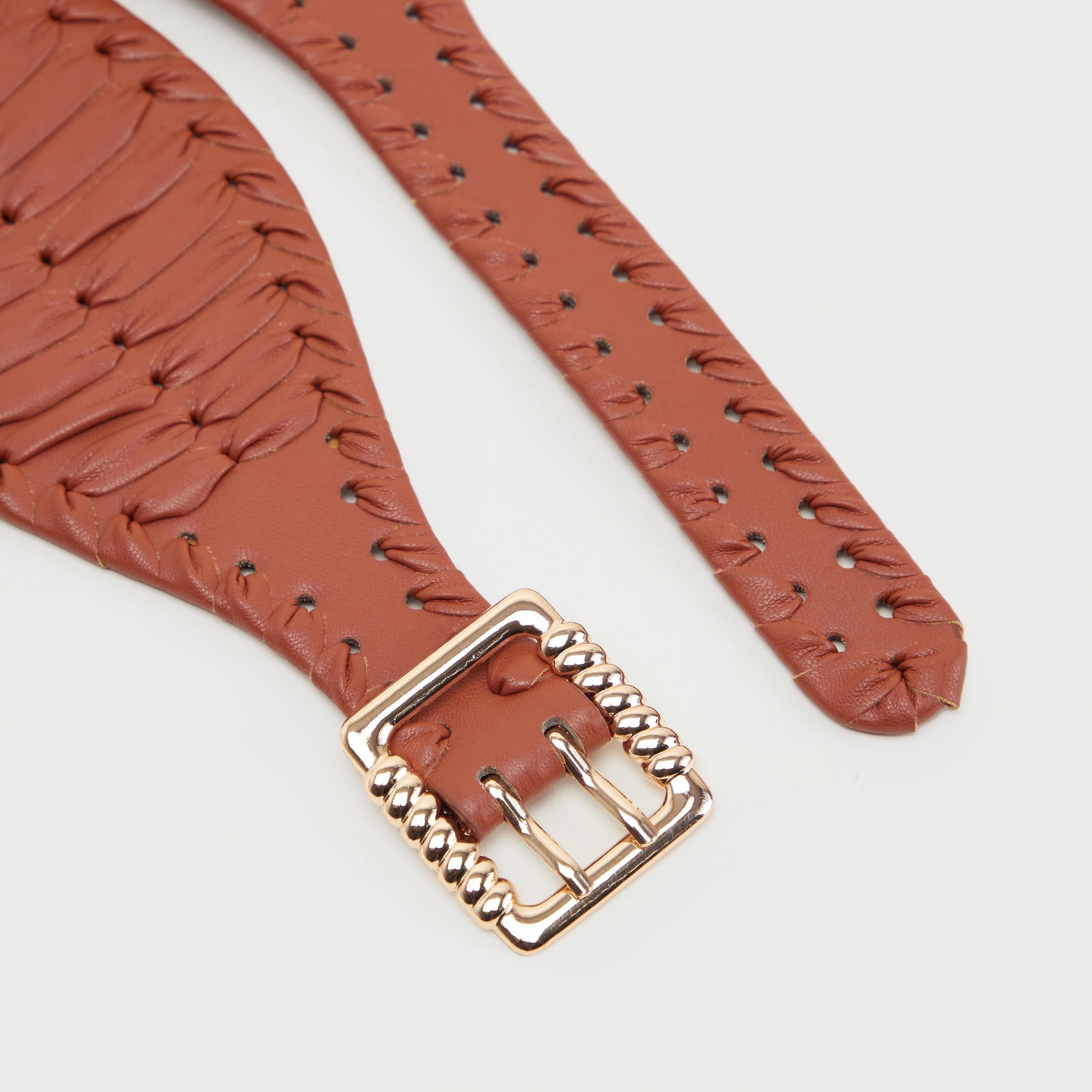 حزام بارز الملمس بإبزيم بدبوس للإغلاق-women-clothingaccessories-belts-image-5