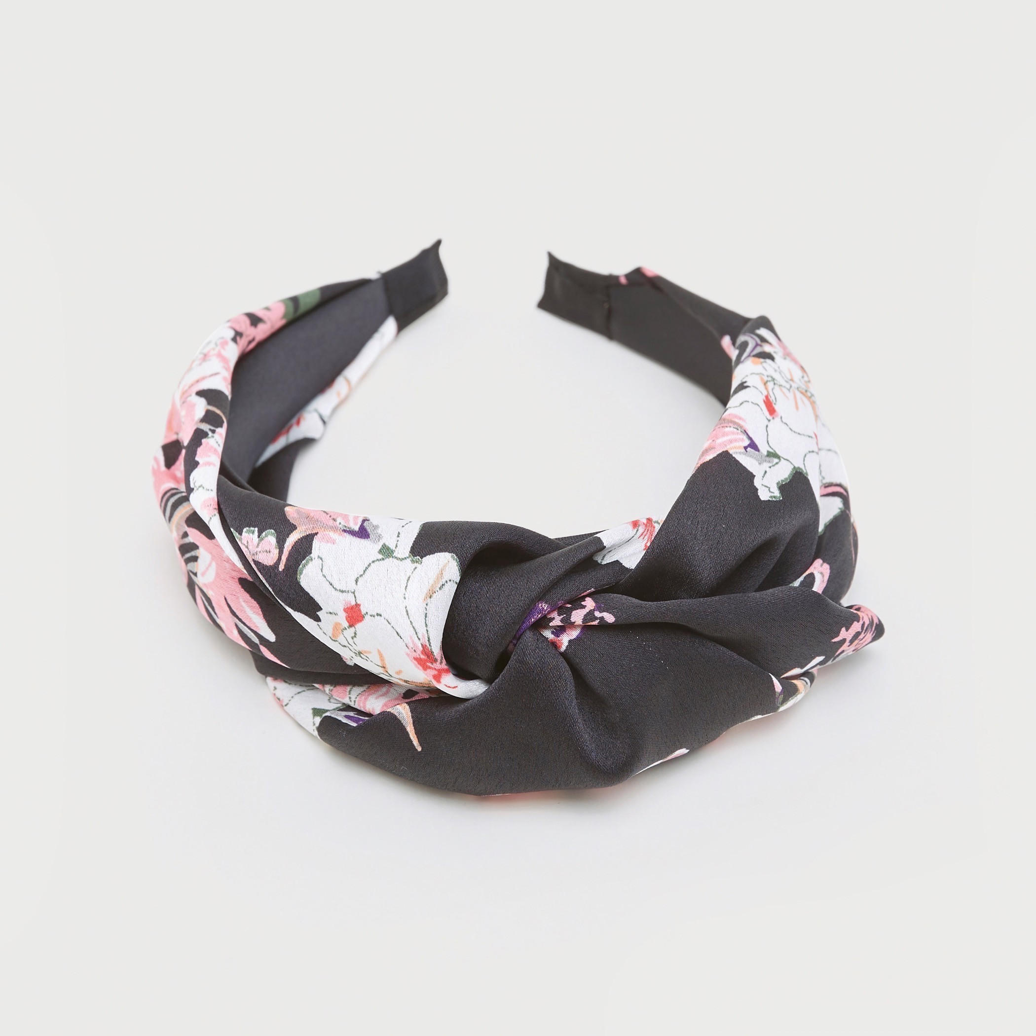 شريطة شعر بطبعات زهريّة وتفاصيل عقدة-women-hairaccessories-image-3
