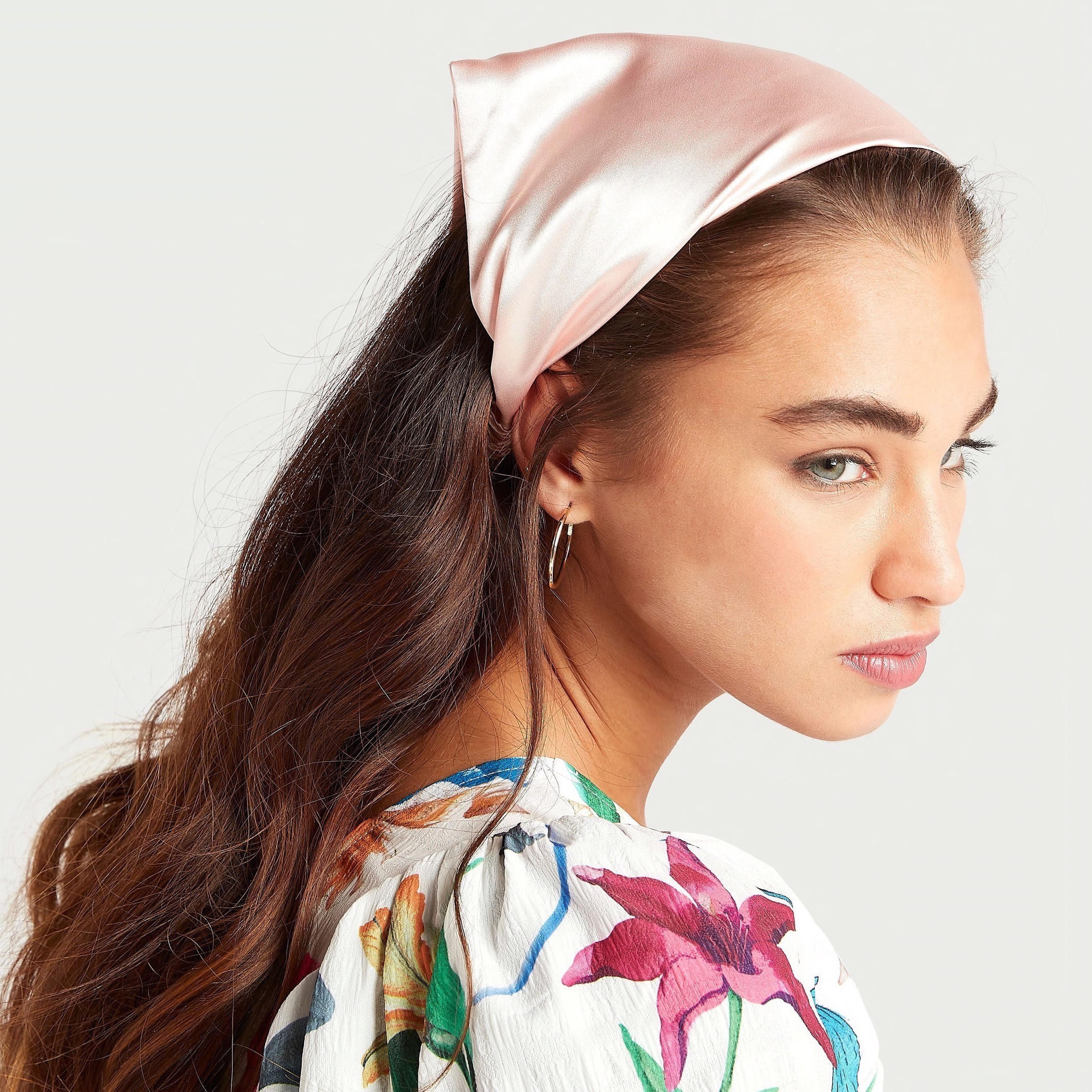 Solid Bandana with Elasticated Strap-women-hairaccessories-image-2