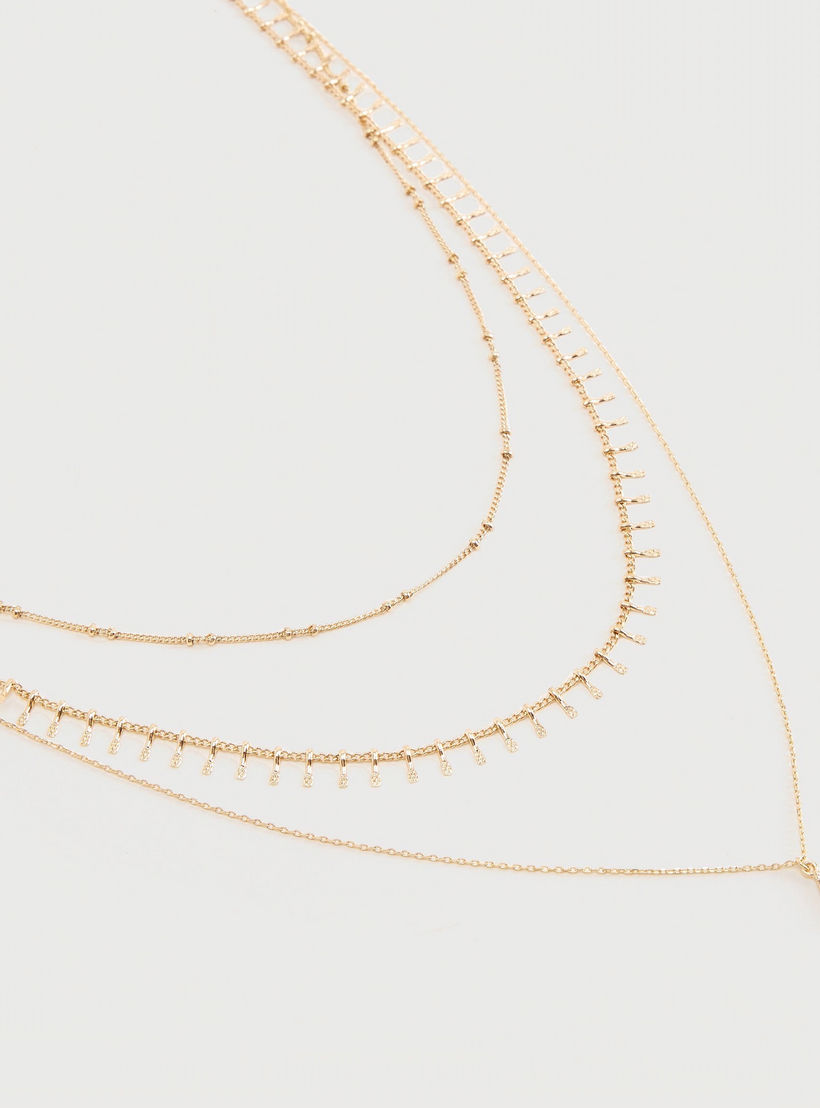 Multi-Layered Embellished Necklace with Lobster Clasp-women-watchesandjewellery-jewellery-necklacesandpendants-image-1