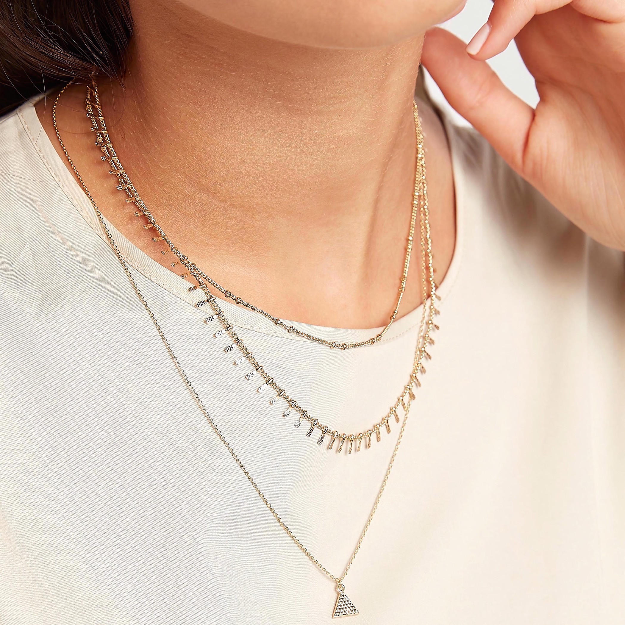 Multi-Layered Embellished Necklace with Lobster Clasp-women-watchesandjewellery-jewellery-necklacesandpendants-image-2