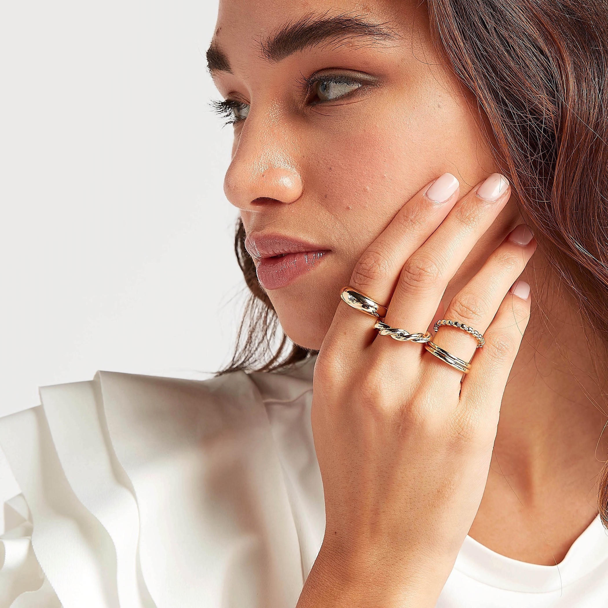 خواتم متنوعة - طقم من 5-women-watchesandjewellery-jewellery-rings-image-2