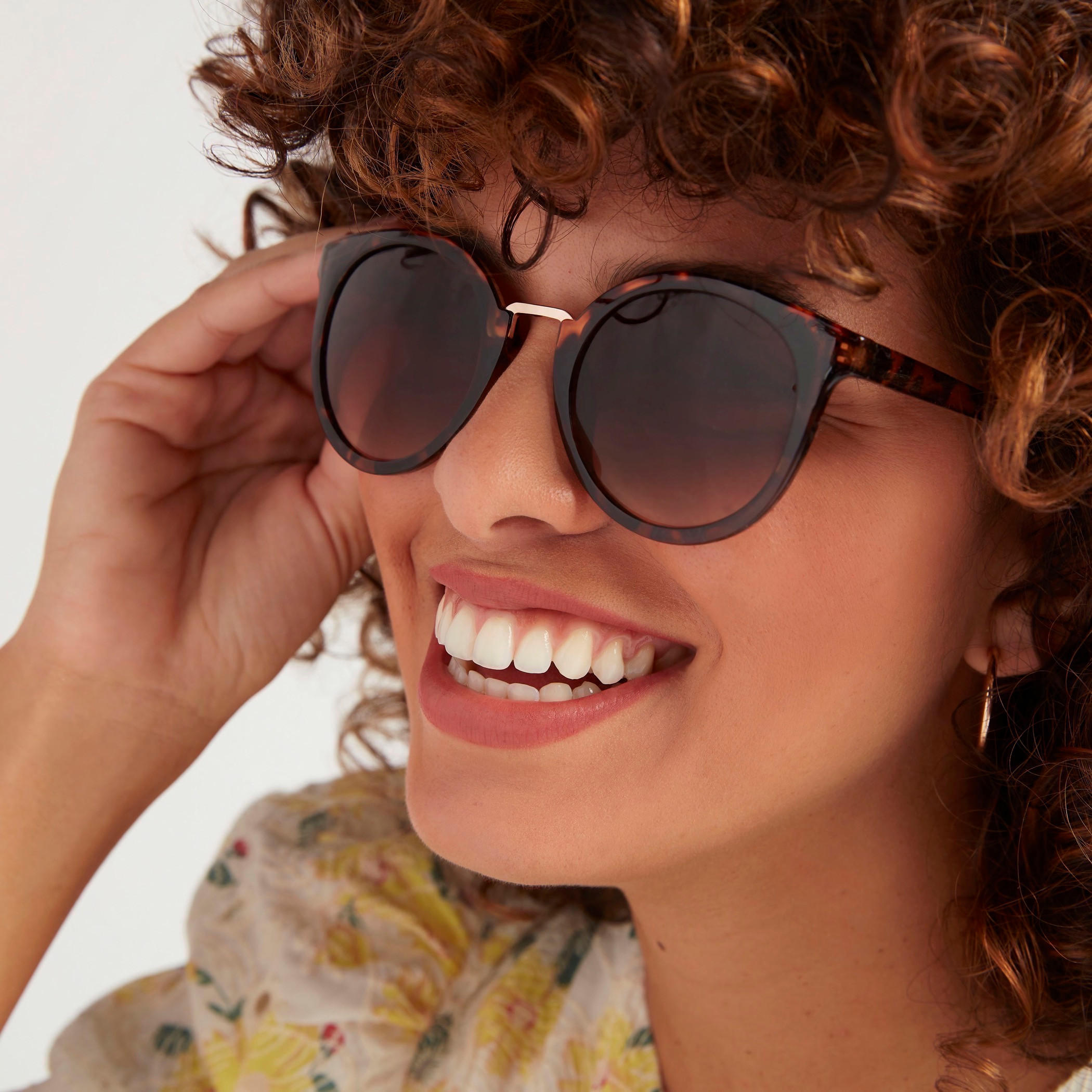 نظارة شمسية بإطار عين القطة بإطار كامل بطبعة حيوانات مع وسادات أنف-women-sunglasses-image-2