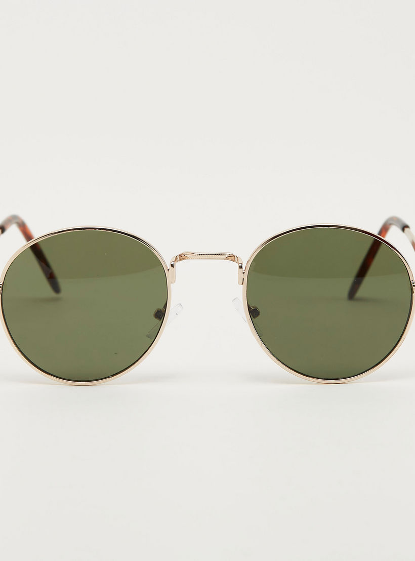 نظّارة شمسية مستديرة بإطار كامل ووسادات للأنف-women-sunglasses-image-1