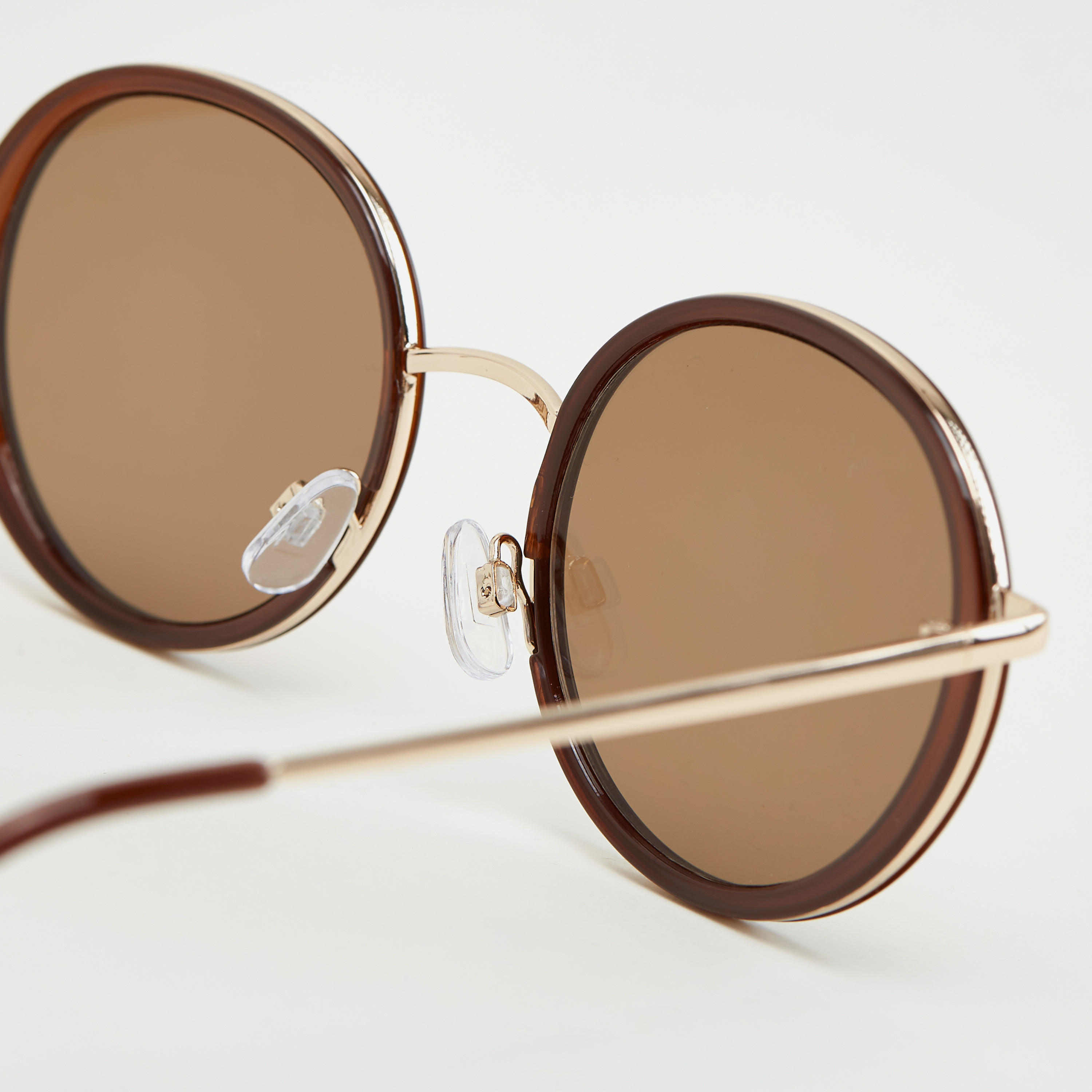 نظّارة شمسية مستديرة بإطار كامل ووسادات للأنف-women-sunglasses-image-3