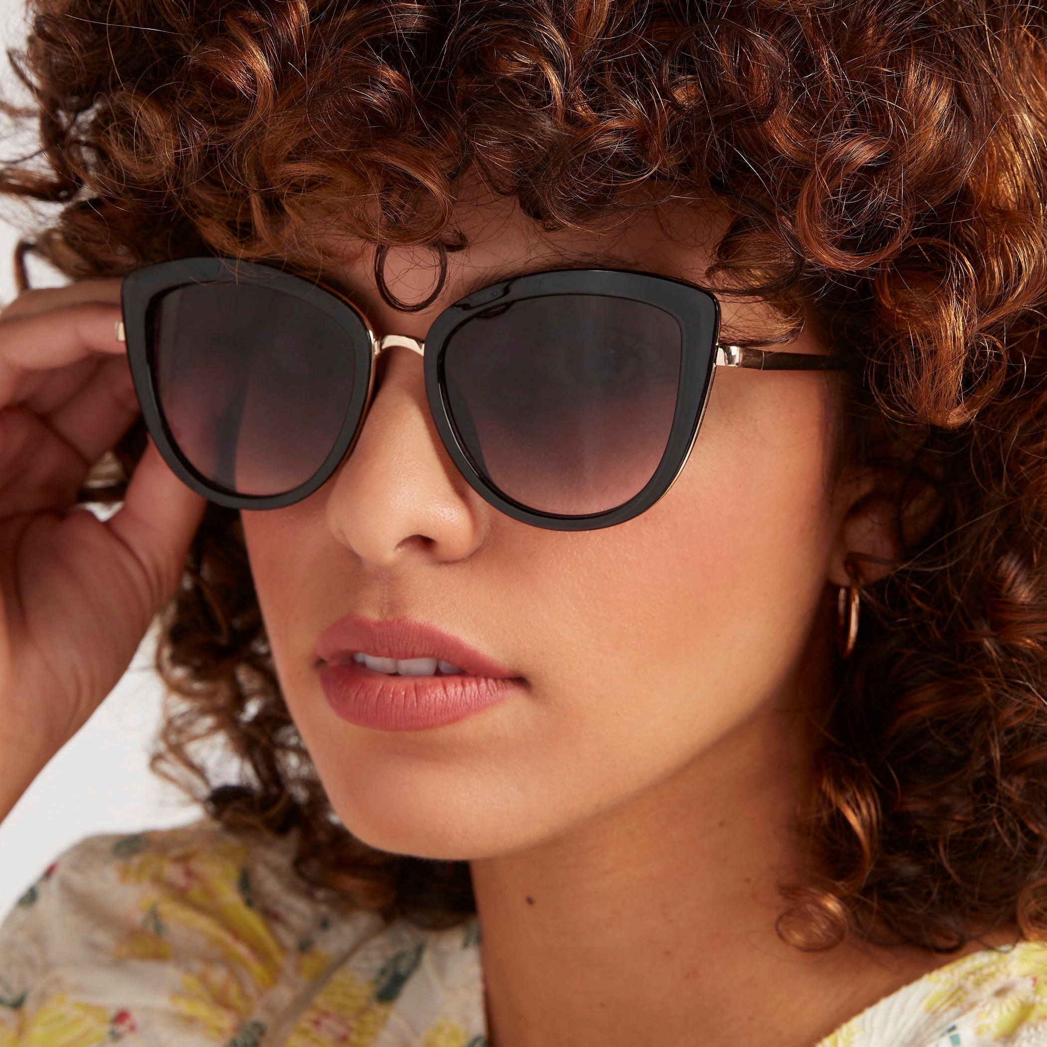 نظّارة شمسيّة بإطار عين القطة ووسادات أنف-women-sunglasses-image-2