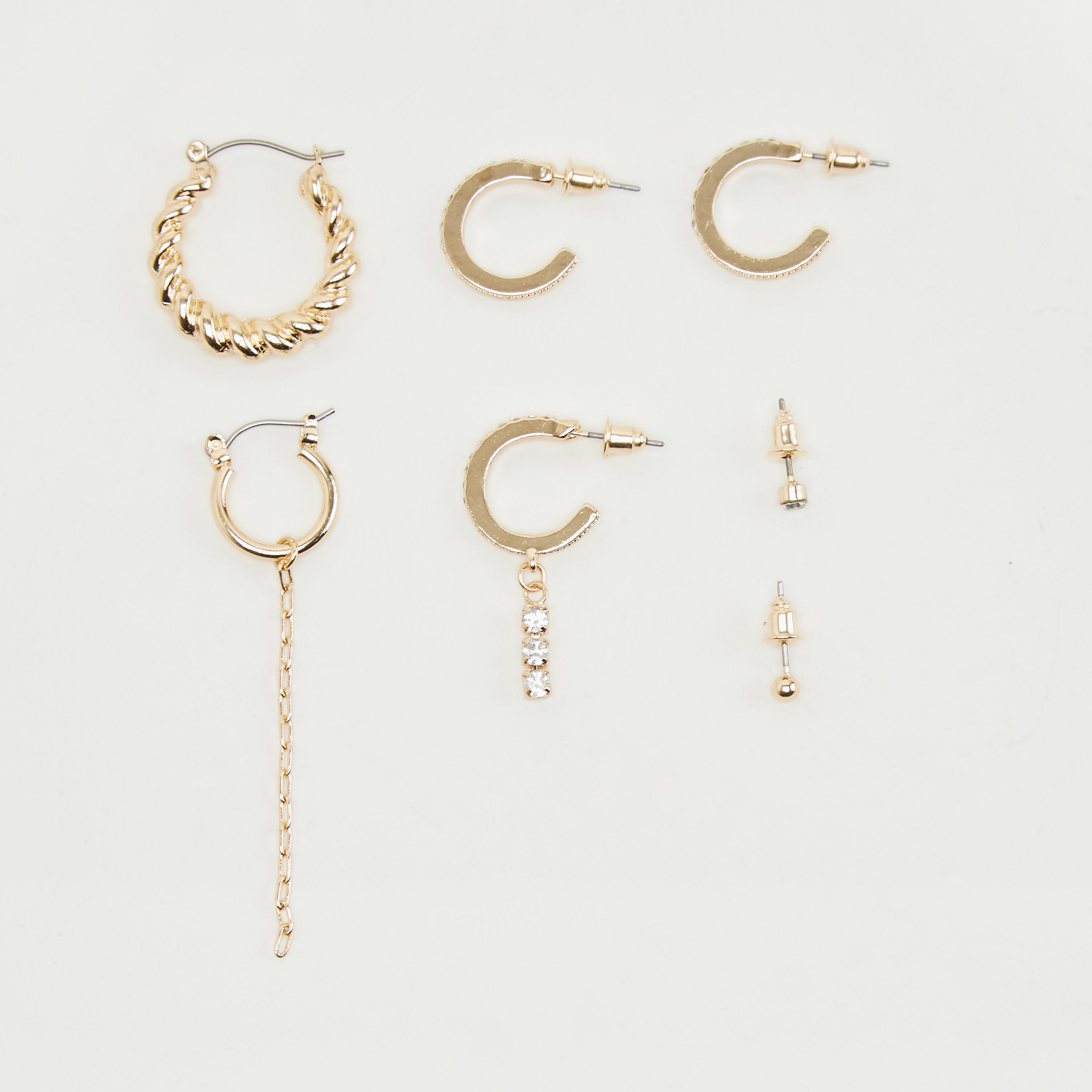 حلقان بتزيينات متنوعة - طقم من 7-women-watchesandjewellery-jewellery-earrings-image-1