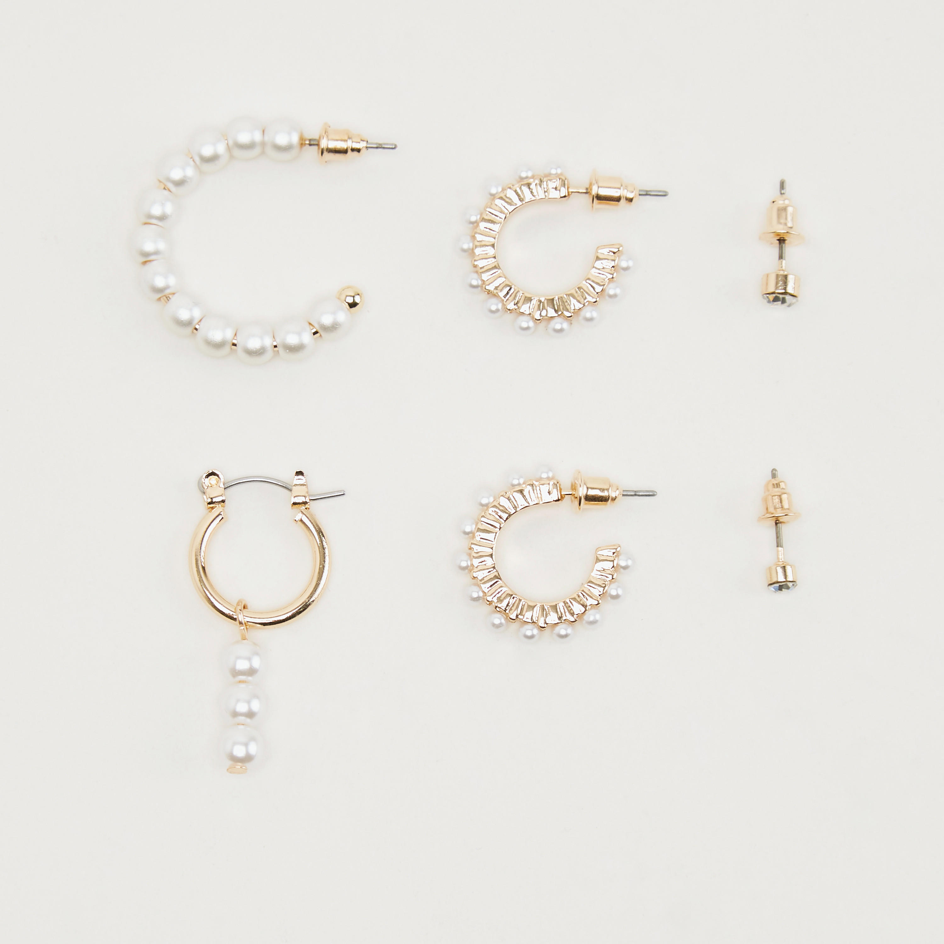 Set of 6 - Assorted Embellished Earrings-women-watchesandjewellery-jewellery-earrings-image-1