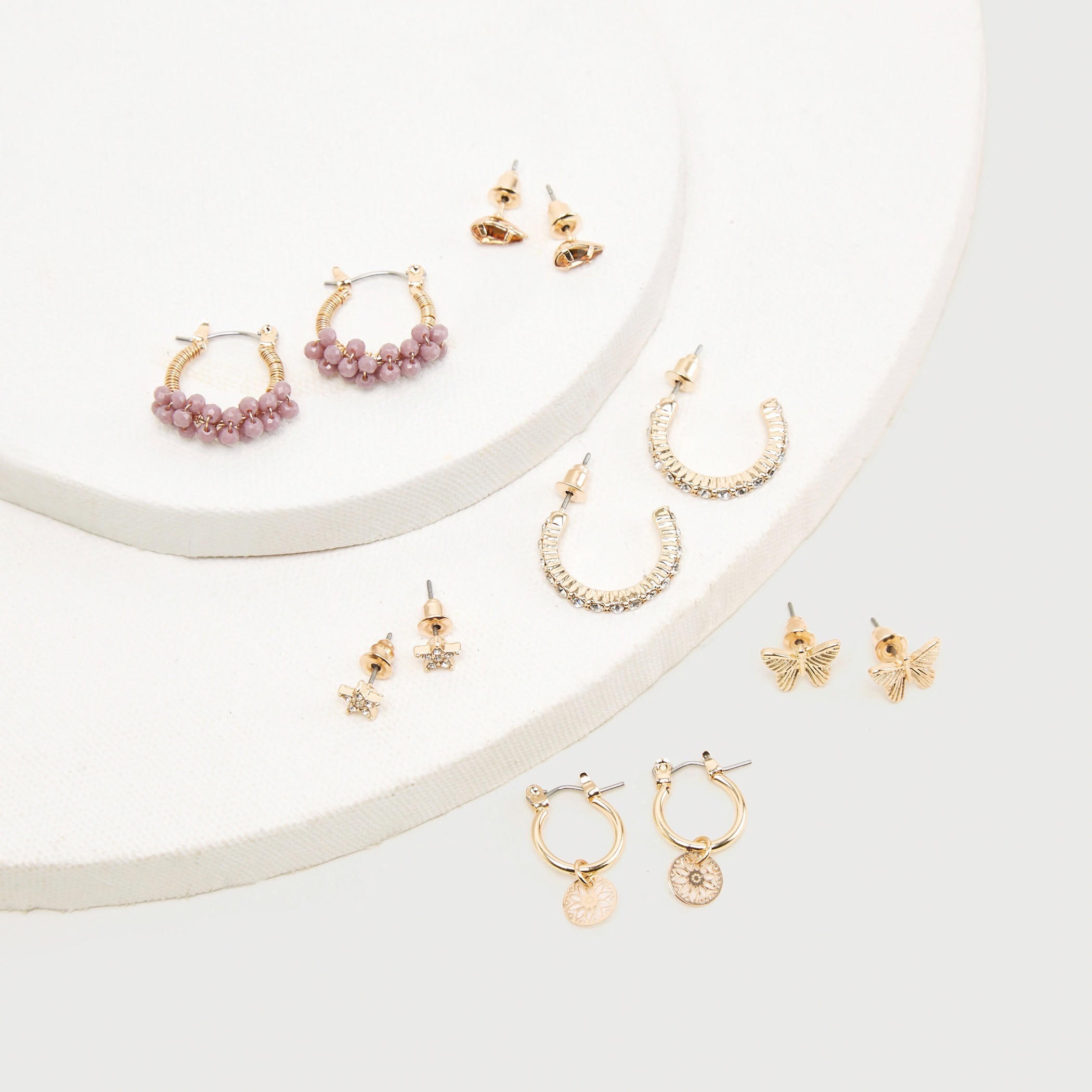 Set of 6 - Assorted Embellished Earrings-women-watchesandjewellery-jewellery-earrings-image-4