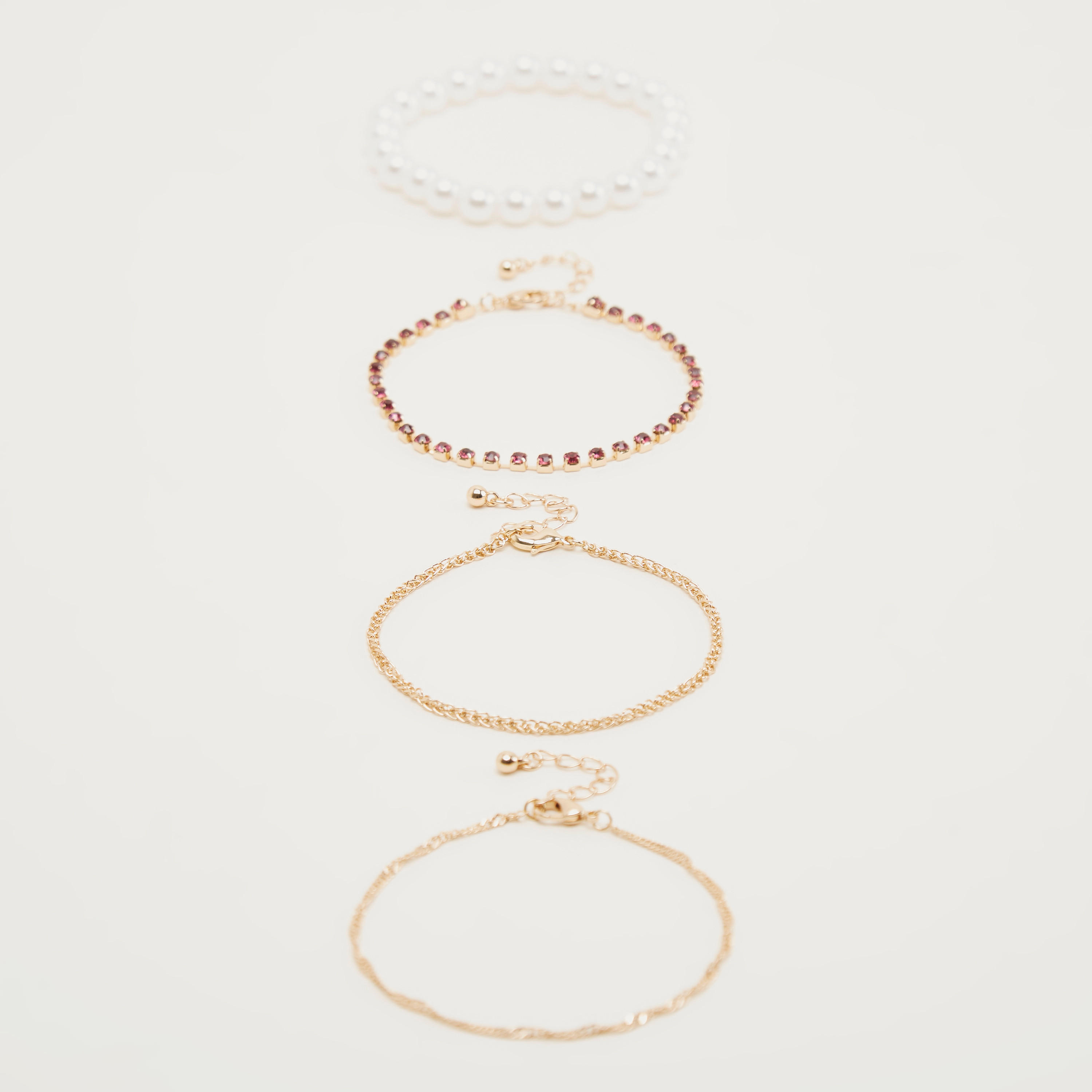 Set of 4 - Embellished Bracelet-women-watchesandjewellery-jewellery-banglesandbracelets-image-1