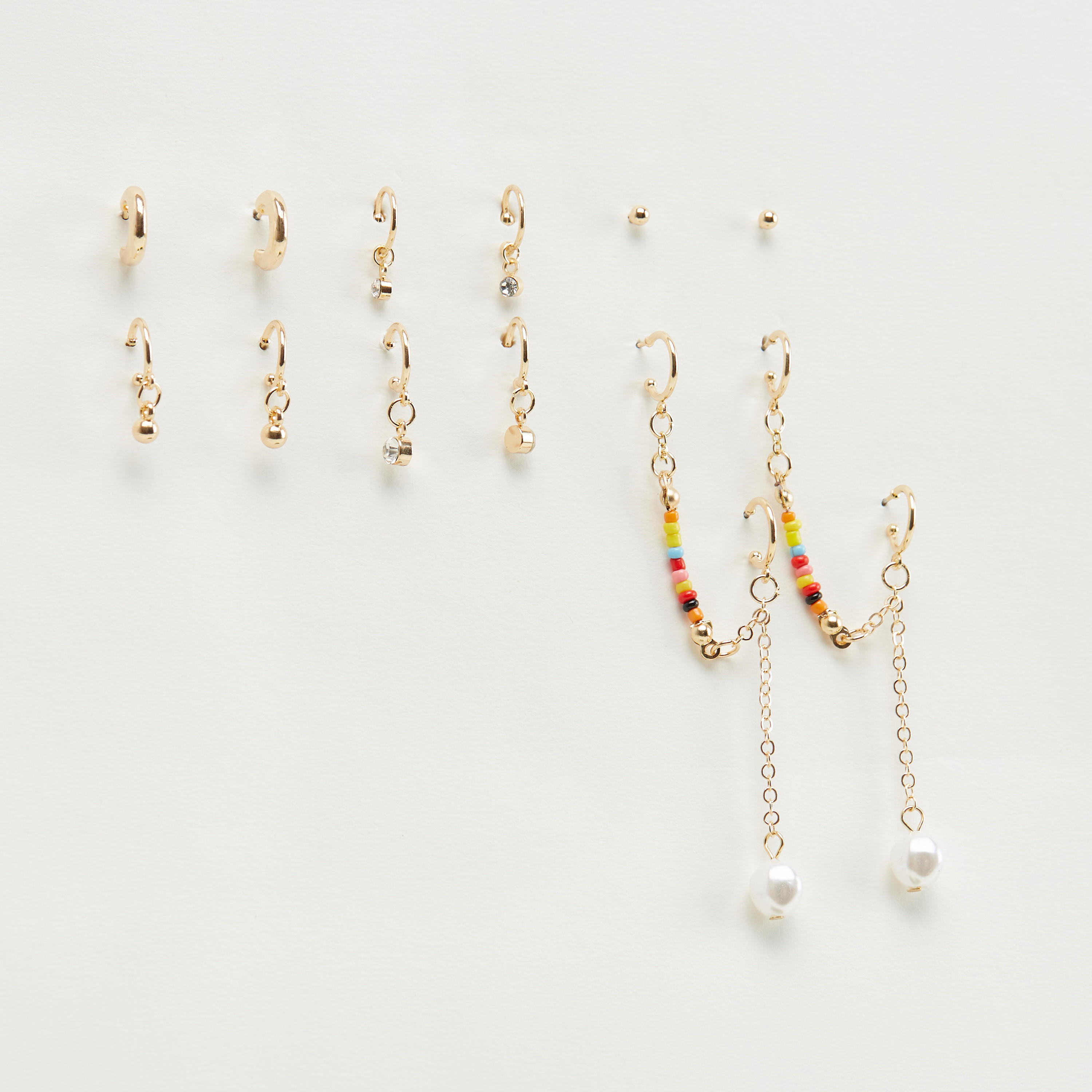 Set of 6 - Assorted Embellished Earrings-women-watchesandjewellery-jewellery-earrings-image-1